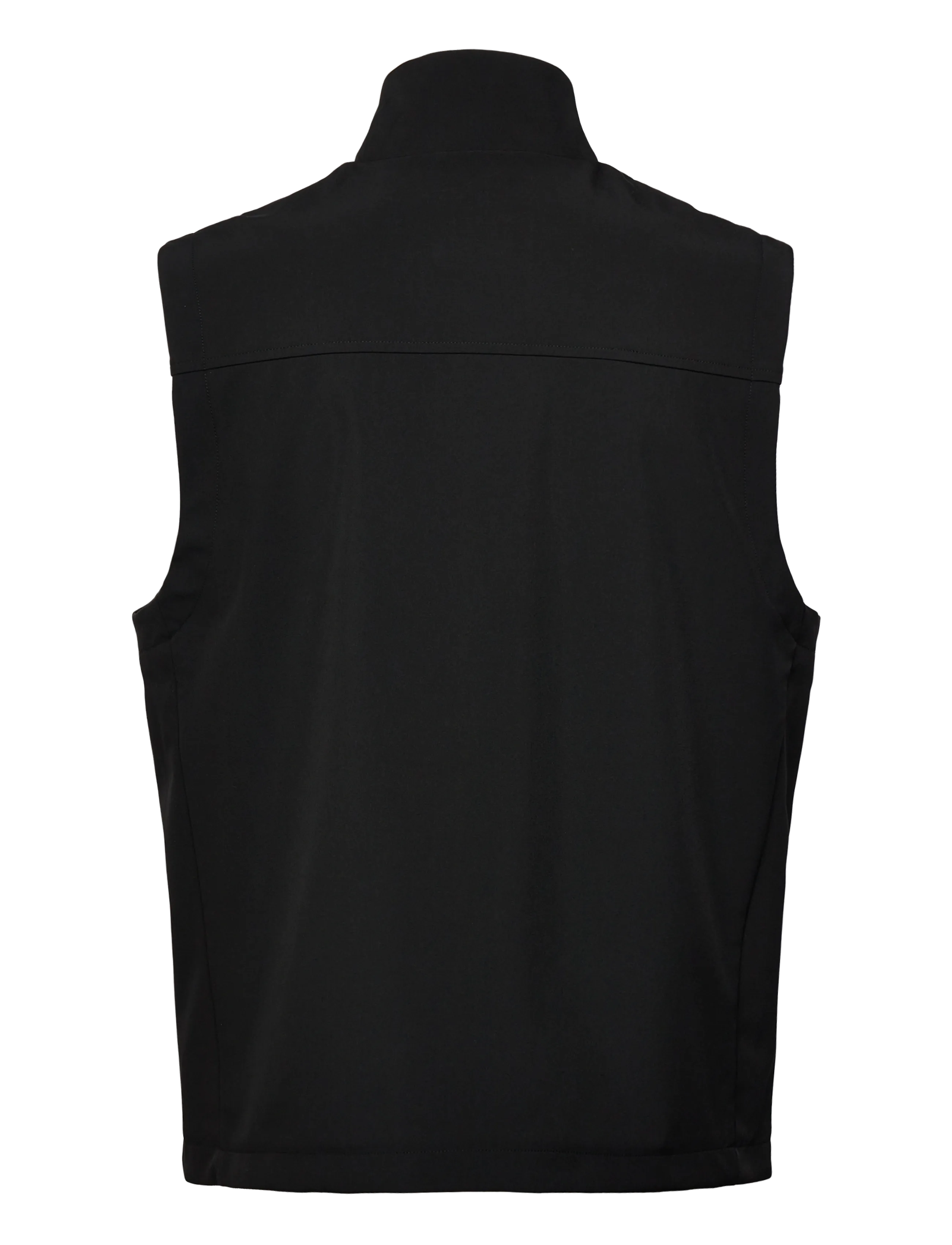 Lyle & Scott - Mesh Back Softshell Funnel Neck Gilet - outdoor - z865 jet black - 2