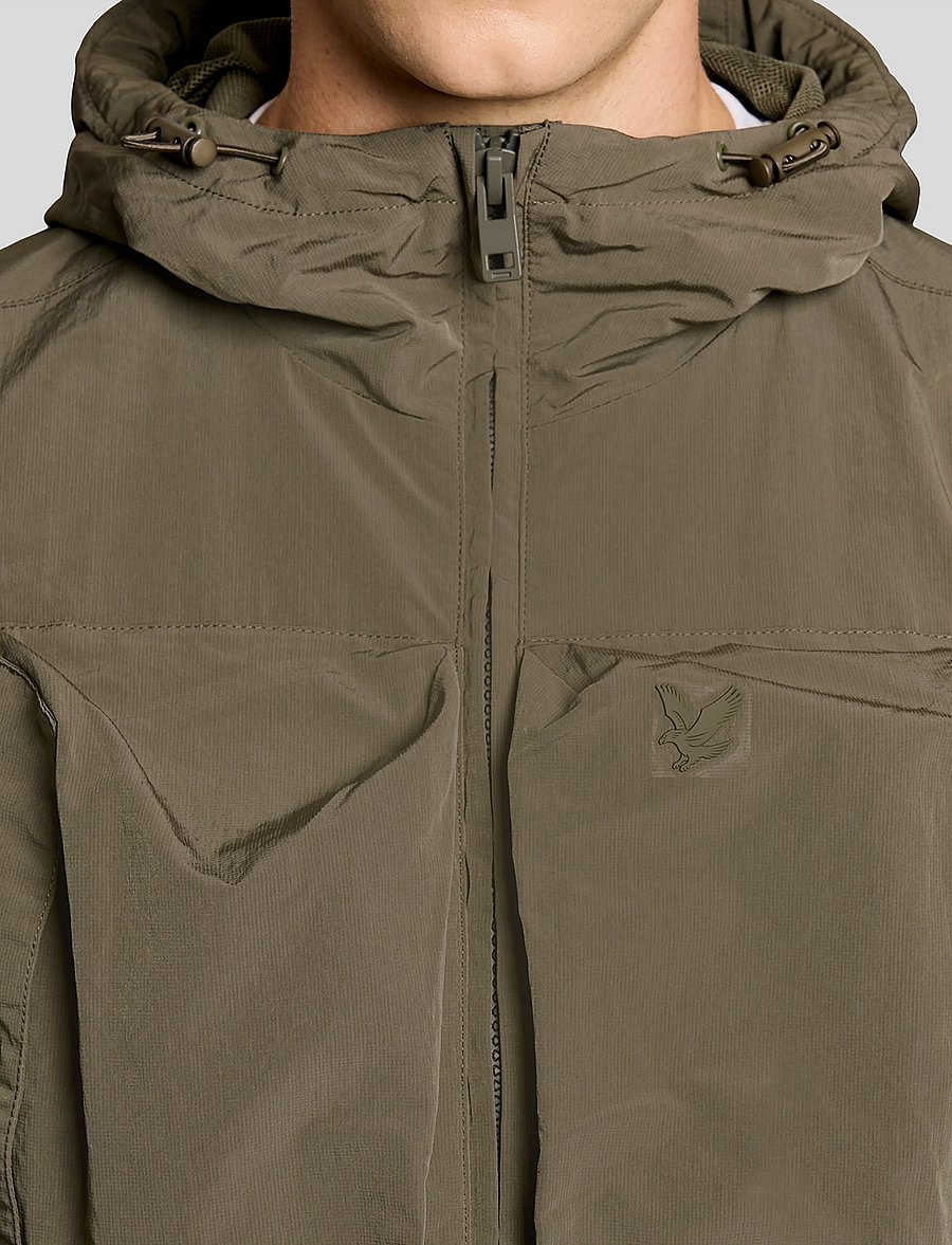 Lyle & Scott - Lightweight Ripstop Windcheater - herbstjacken - x569 khaki ash - 5
