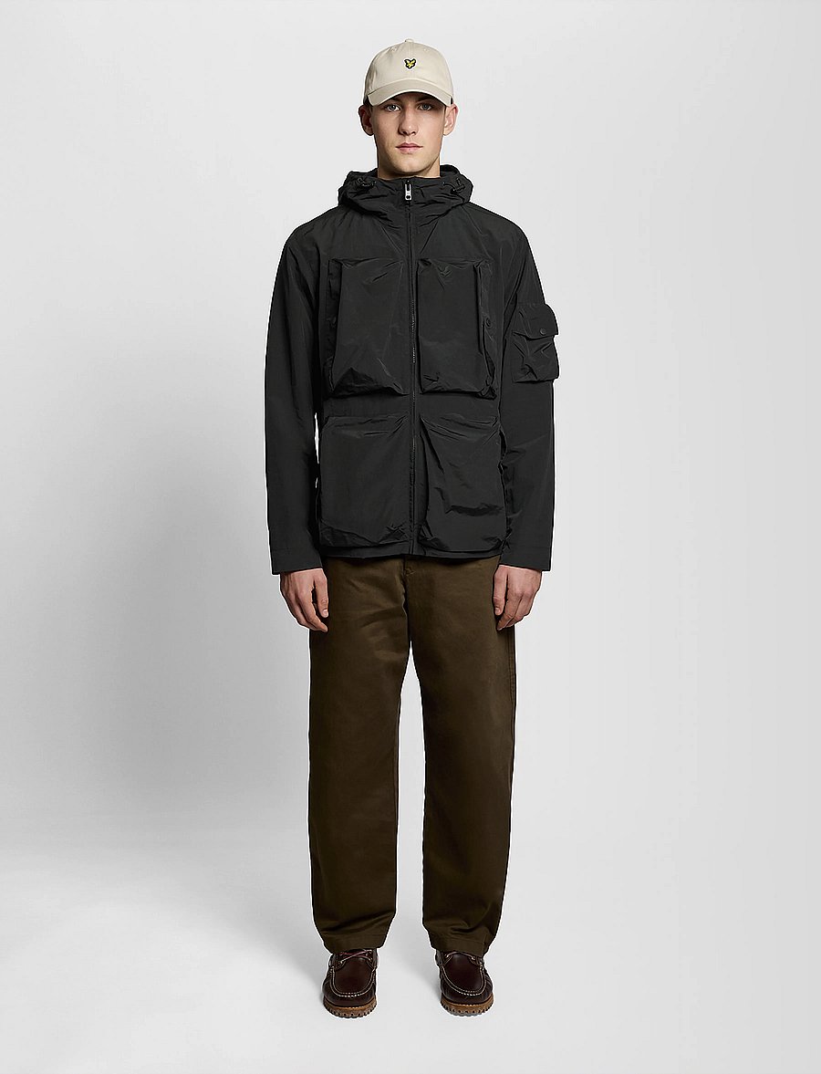 Lyle & Scott - Lightweight Ripstop Windcheater - sügisjoped - z865 jet black - 5