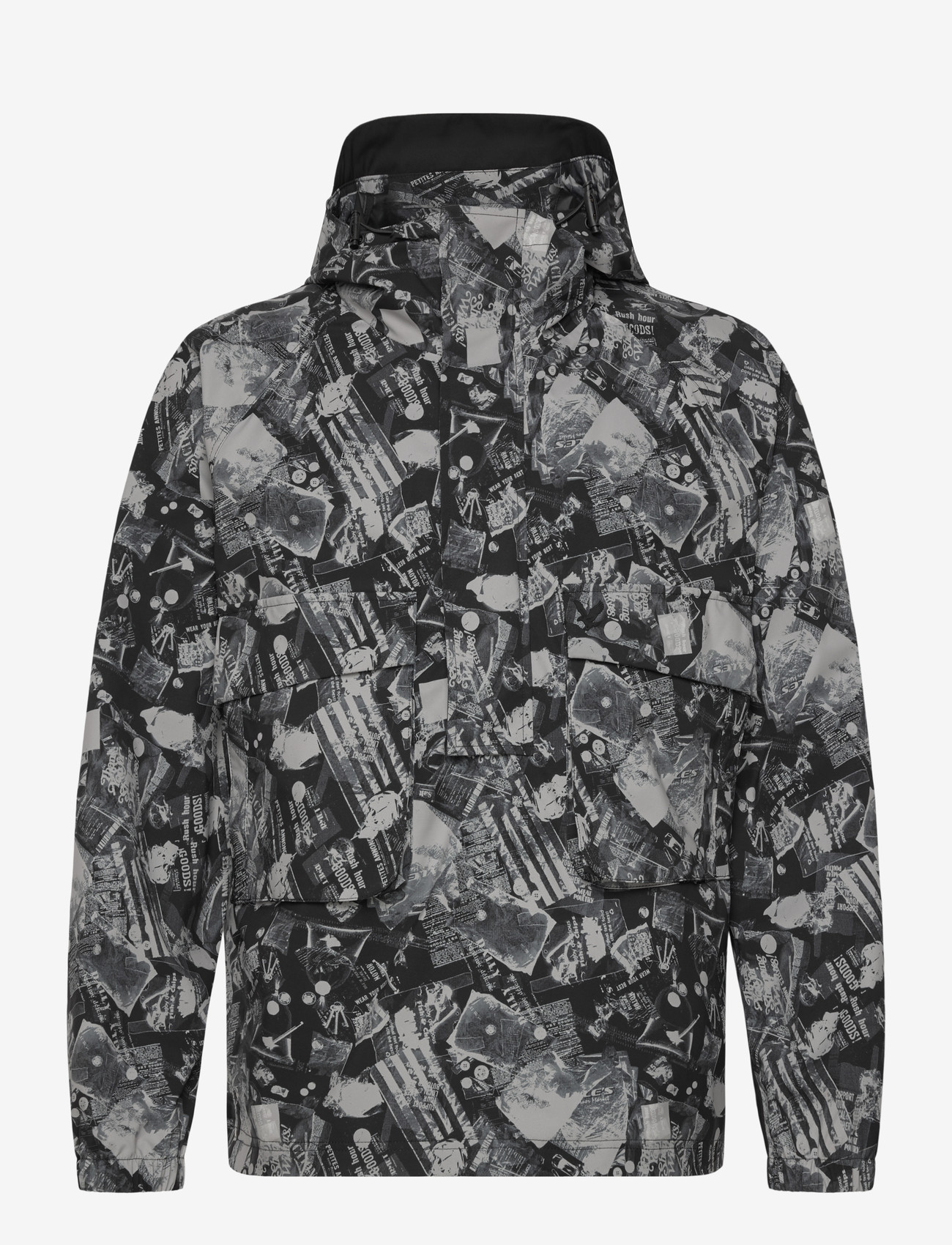 Lyle & Scott - Printed Smock Jacket - anoraker - z865 jet black - 0