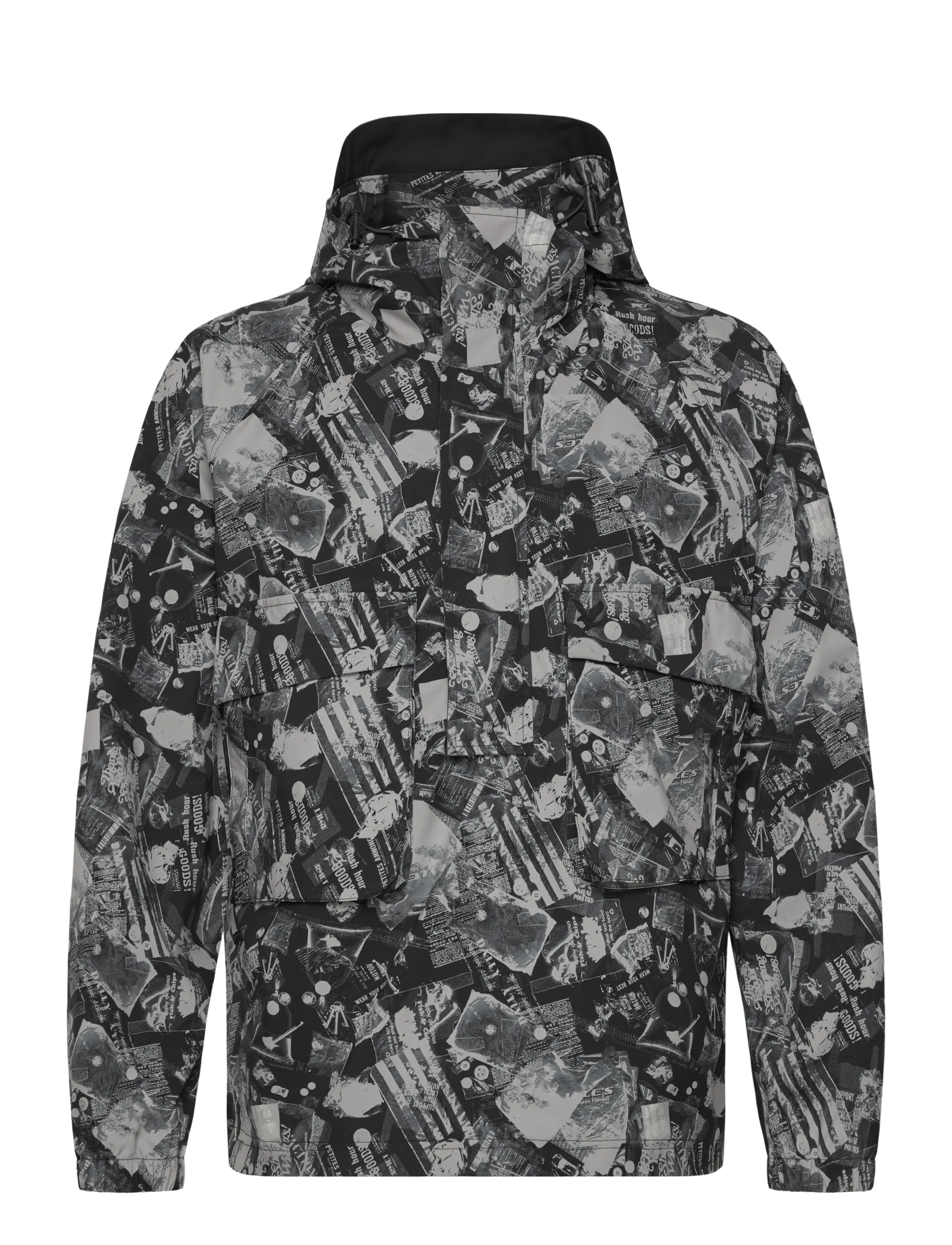 Lyle & Scott Printed Smock Jacket - Jacken - Z865 JET BLACK / multi