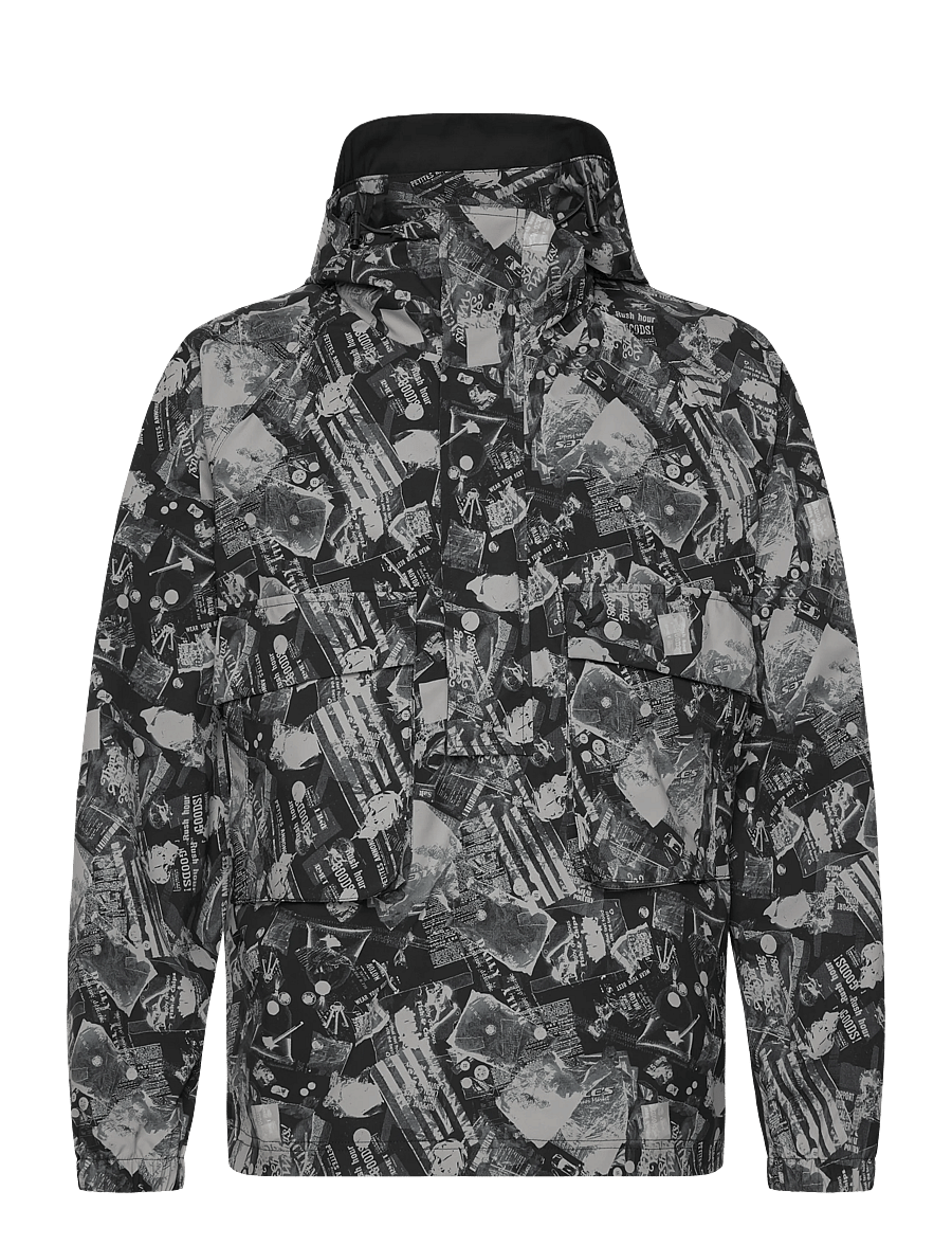 Lyle & Scott - Printed Smock Jacket - anoraks - z865 jet black - 1