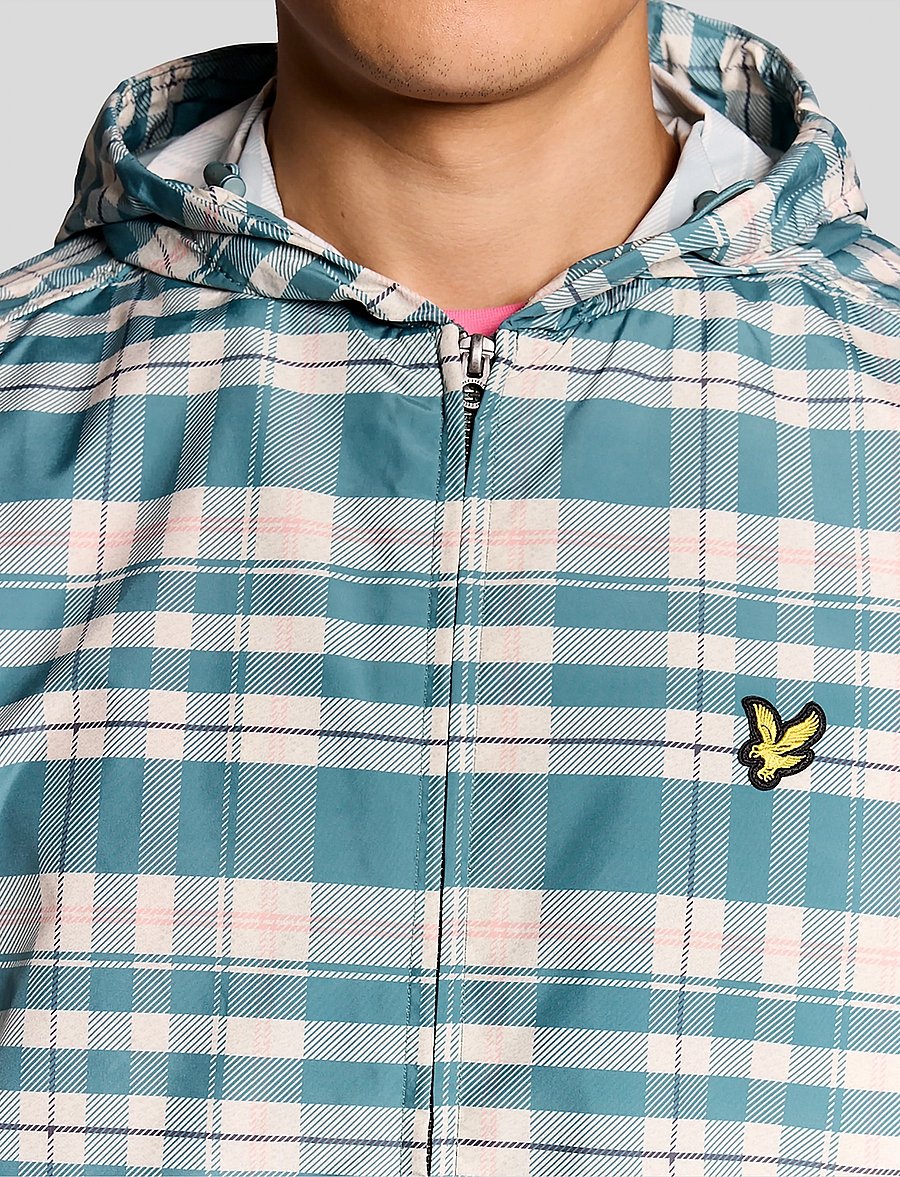 Lyle & Scott - Tartan Hooded Zip Through Jacket - herbstjacken - w130 everglade - 4