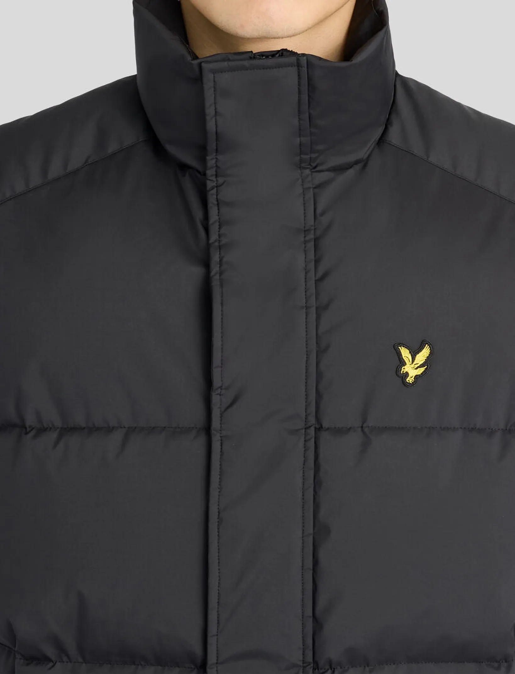 Lyle & Scott - Funnel Neck Puffer Gilet - sügisesed riided - jet black - 5