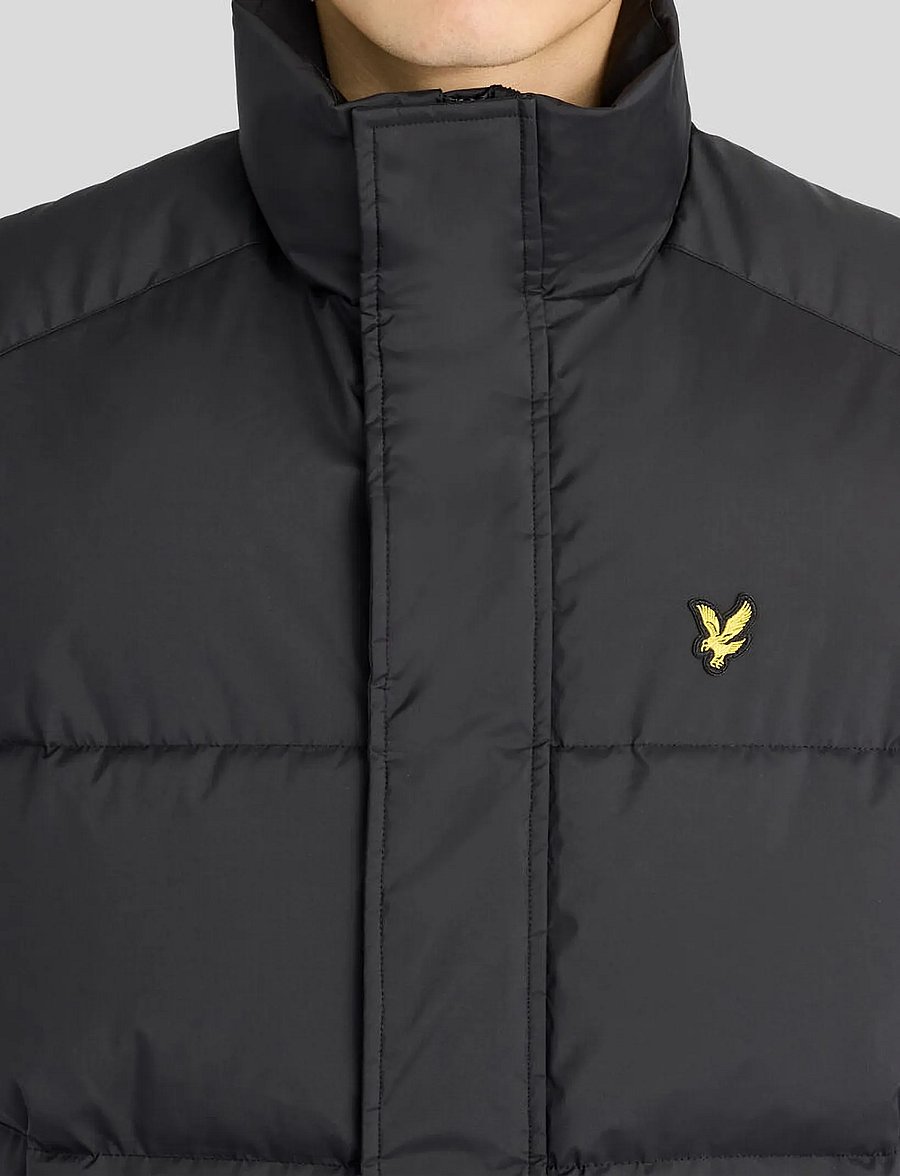 Lyle & Scott - Funnel Neck Puffer Gilet - vests - jet black - 5