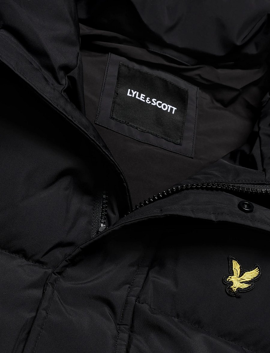 Lyle & Scott - Funnel Neck Puffer Gilet - vestid - jet black - 2