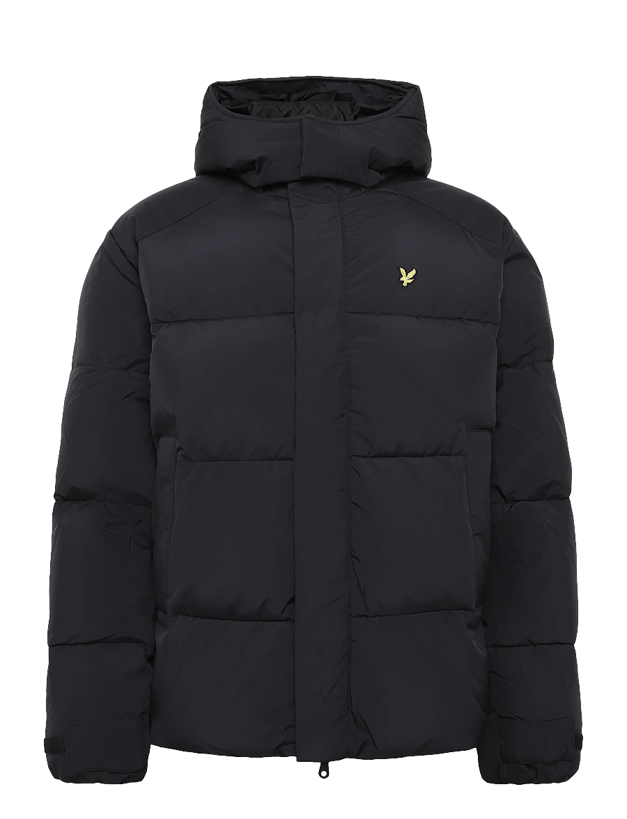 Lyle & Scott - Hooded Puffer Jacket - dunjakker - jet black - 0