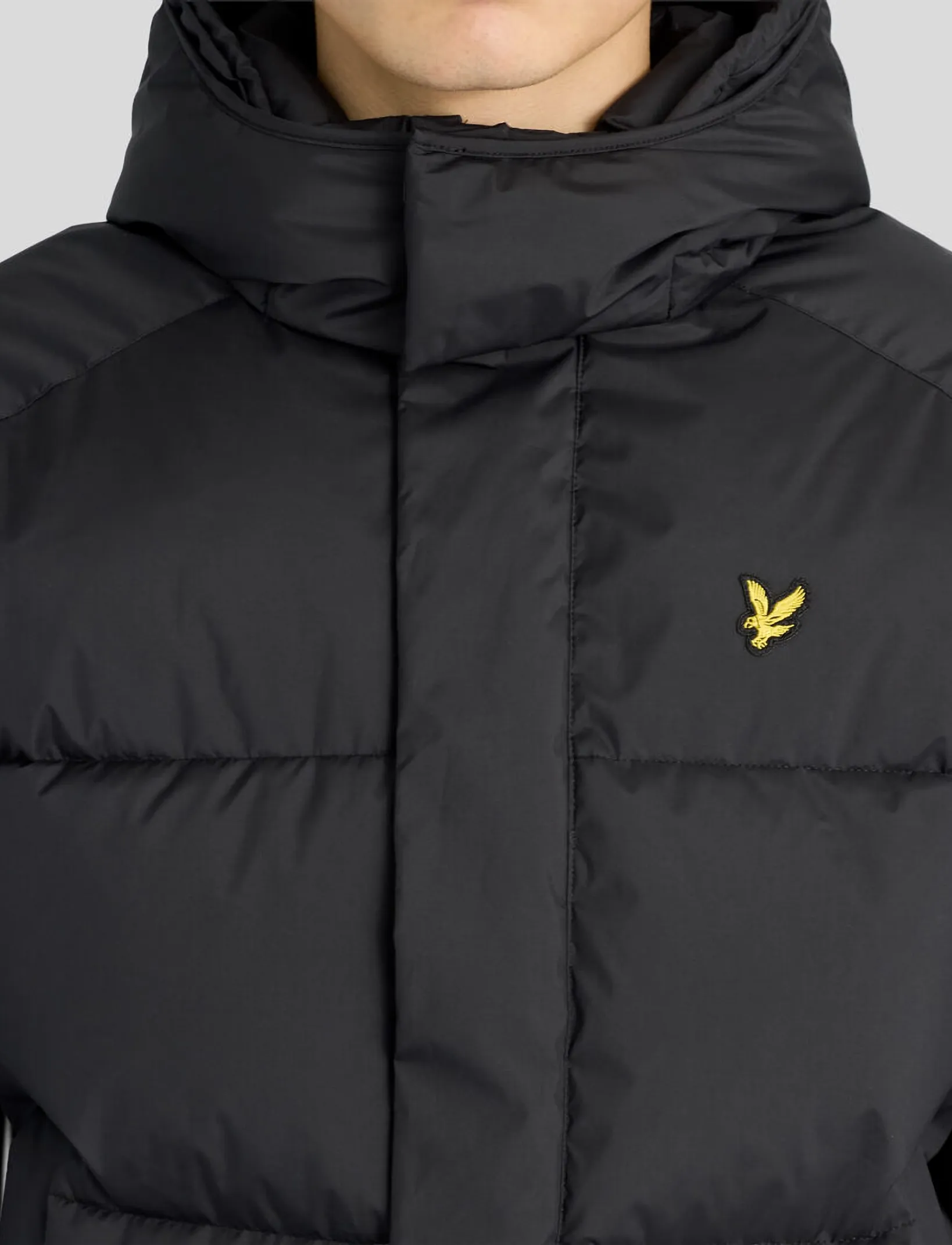 Lyle & Scott - Hooded Puffer Jacket - daunenjacken - jet black - 5