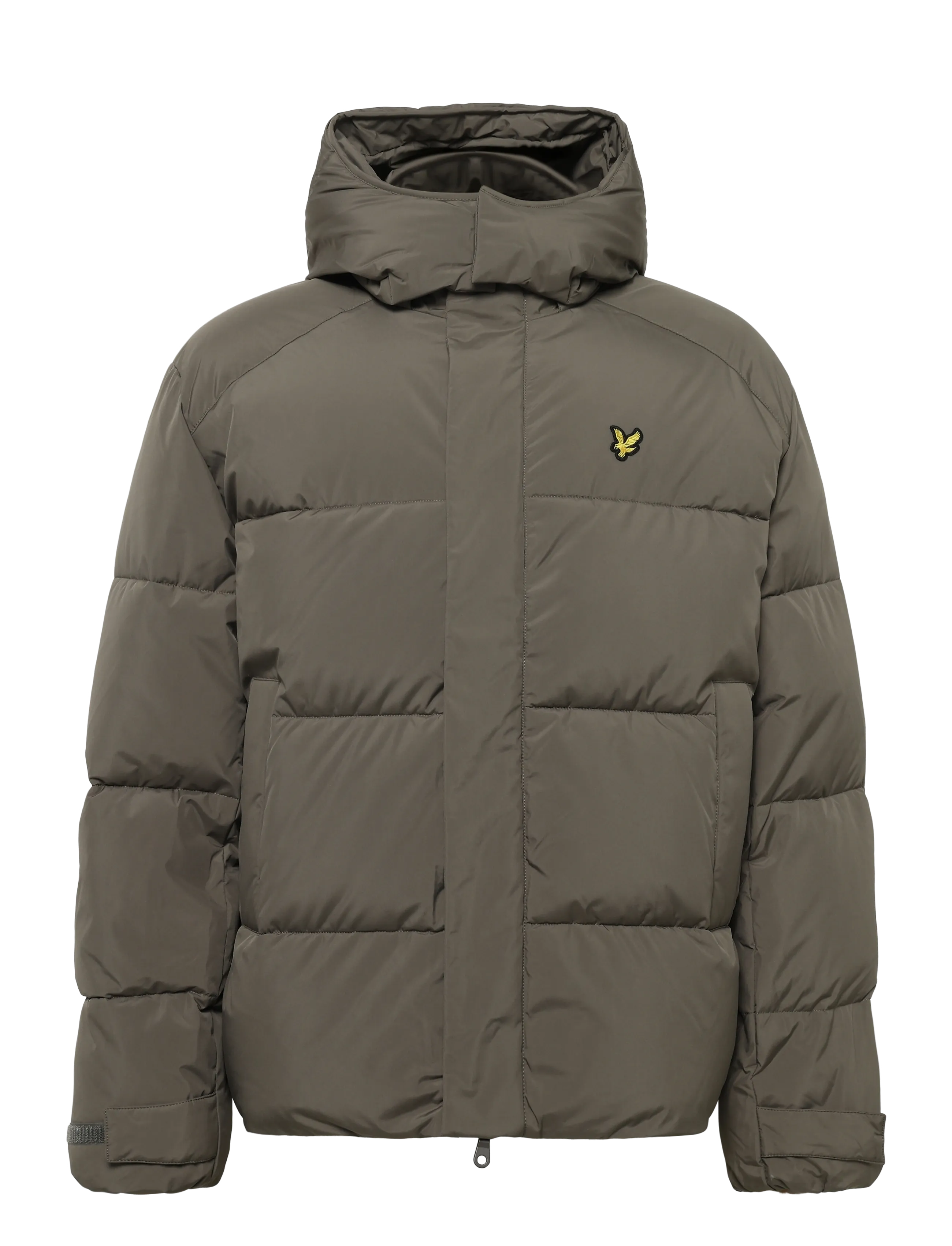 Lyle & Scott Hooded Puffer Jacket - Sulejoped - KHAKI ASH / khaki/green
