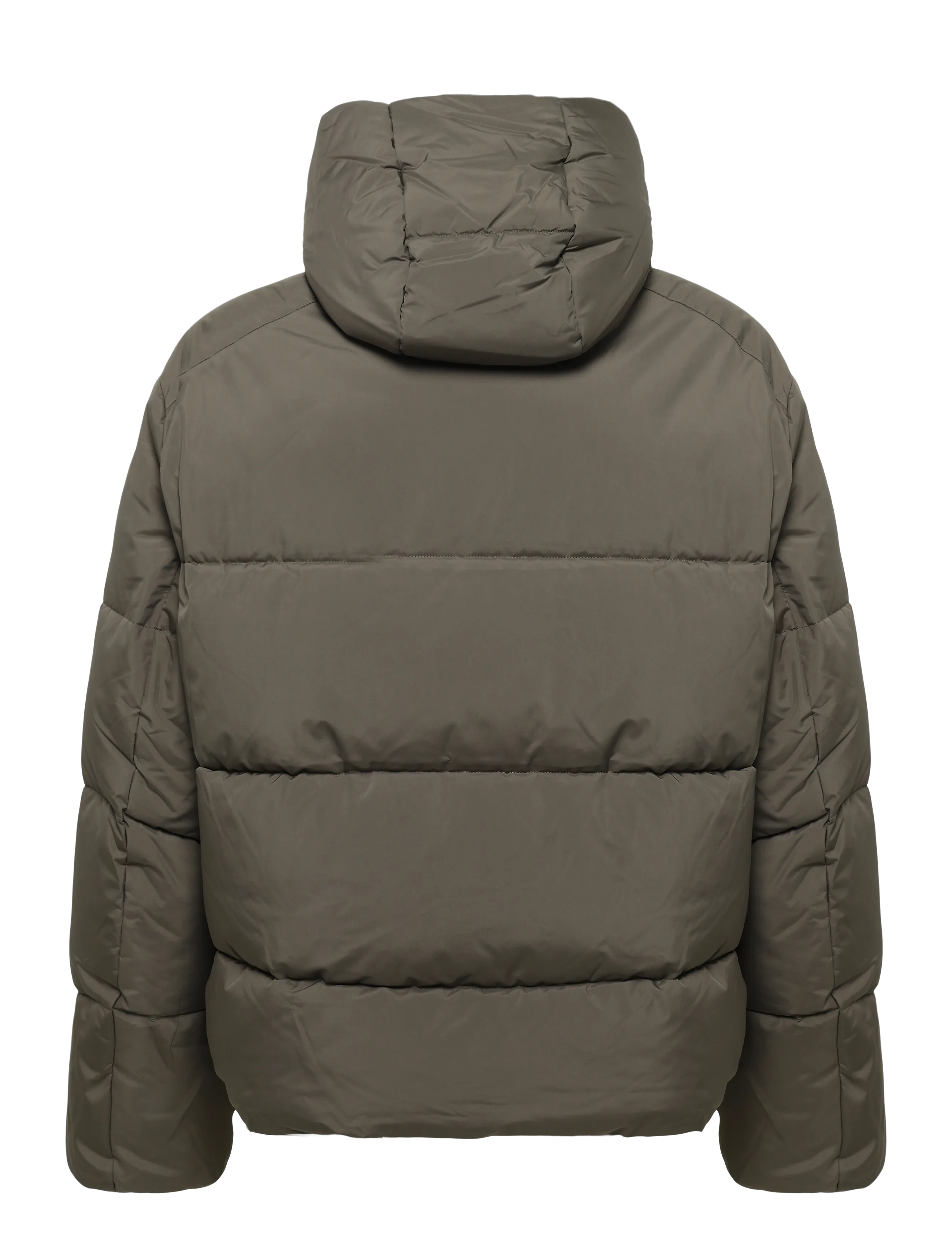 Lyle & Scott - Hooded Puffer Jacket - sulejoped - khaki ash - 1
