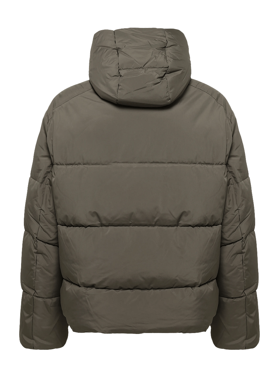 Lyle & Scott - Hooded Puffer Jacket - daunenjacken - khaki ash - 2