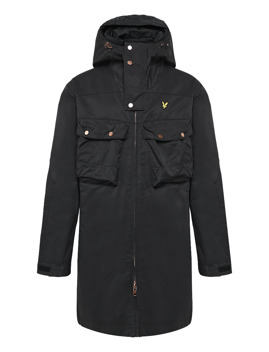 Lyle & Scott - Waxed Guard Parka - parkas - jet black - 0