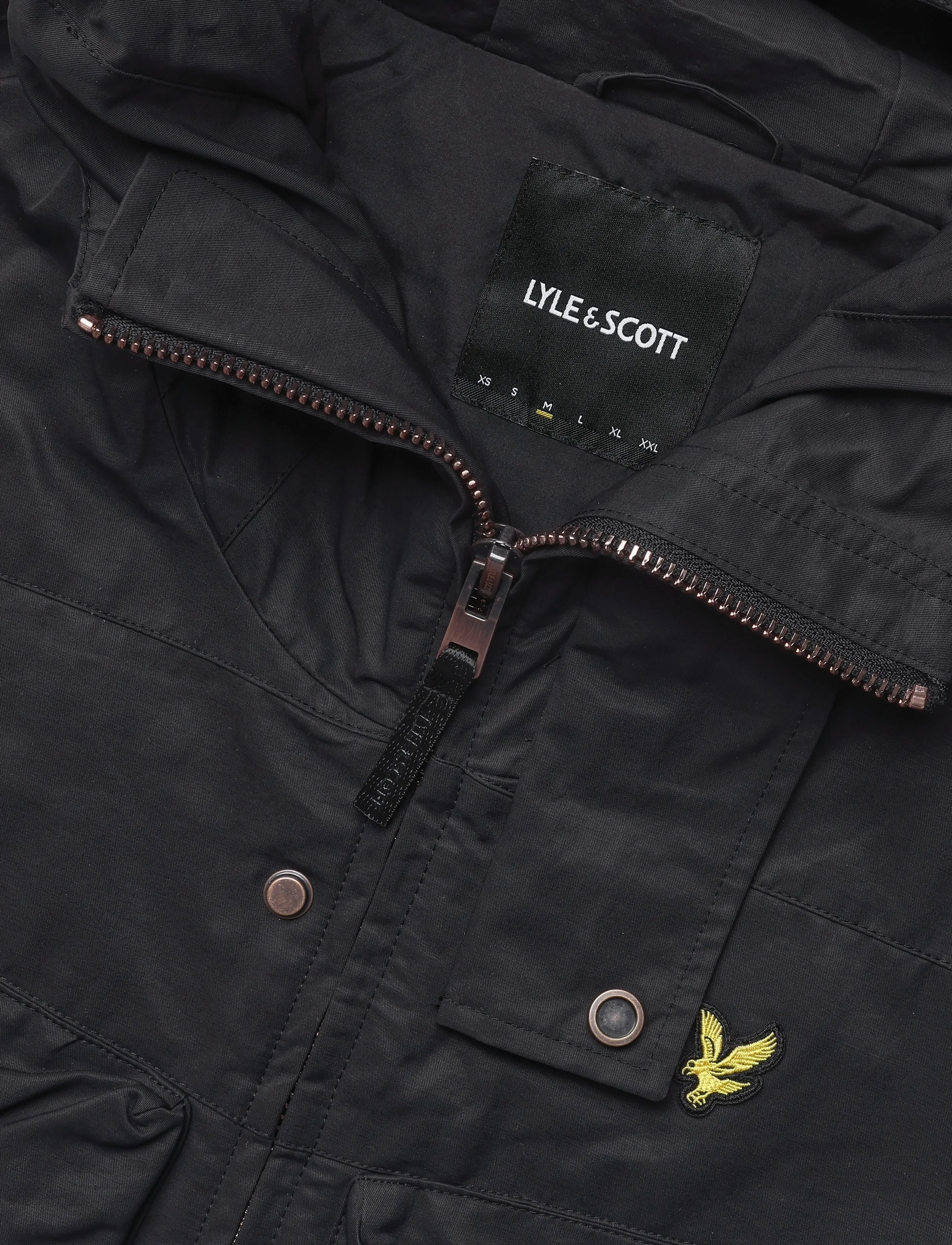 Lyle & Scott - Waxed Guard Parka - jet black - 2