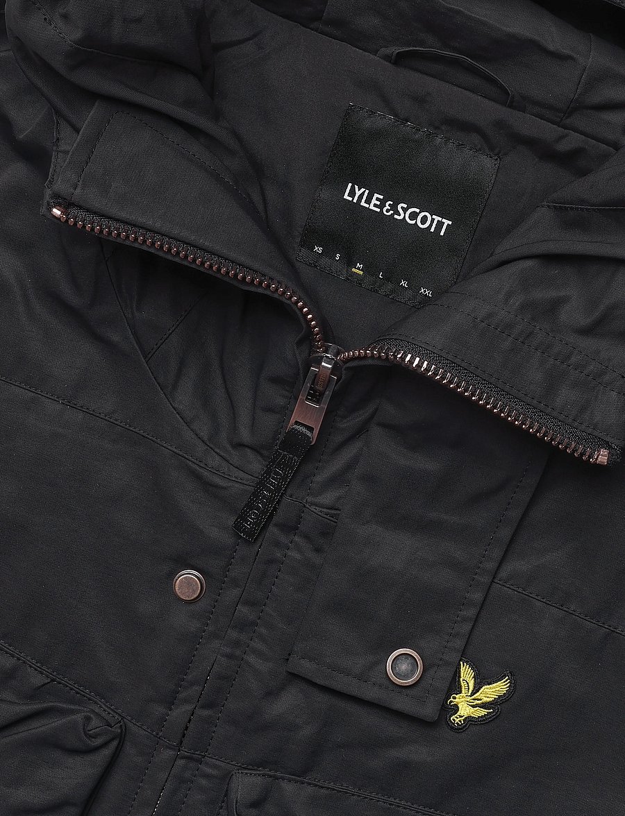 Lyle & Scott - Waxed Guard Parka - parkas - jet black - 2