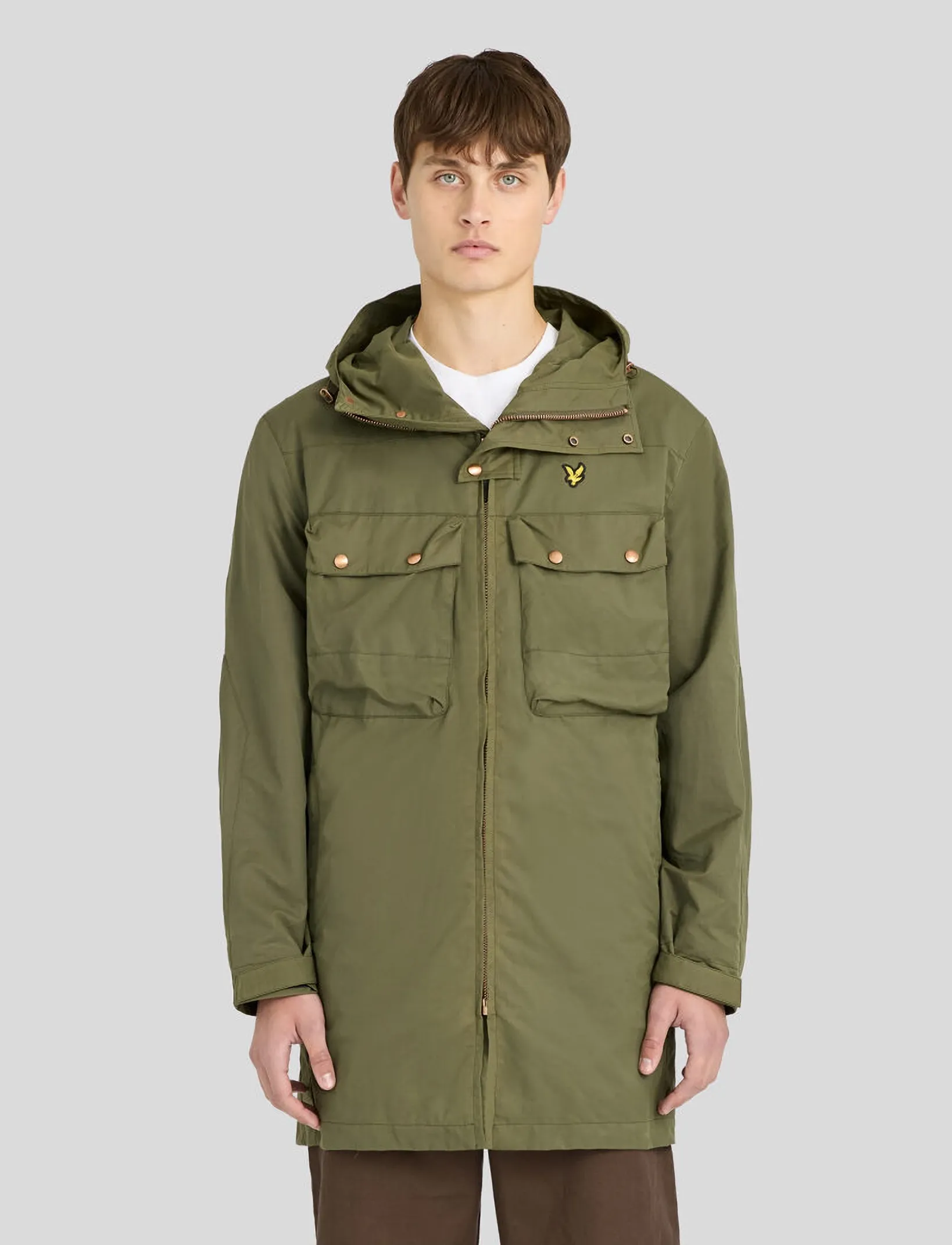 Lyle & Scott Waxed Guard Parka - Jacken - TRUE OLIVE / khaki/green