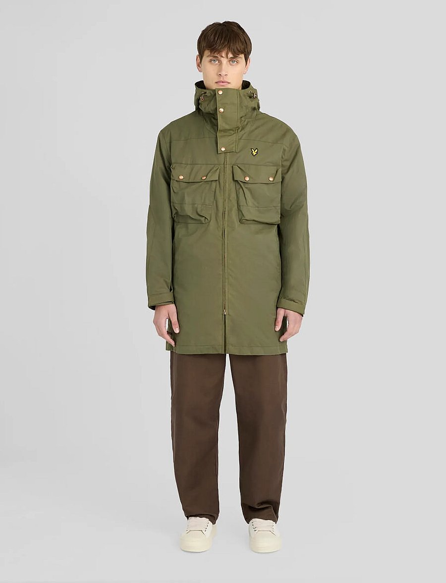 Lyle & Scott - Waxed Guard Parka - parkad - true olive - 4