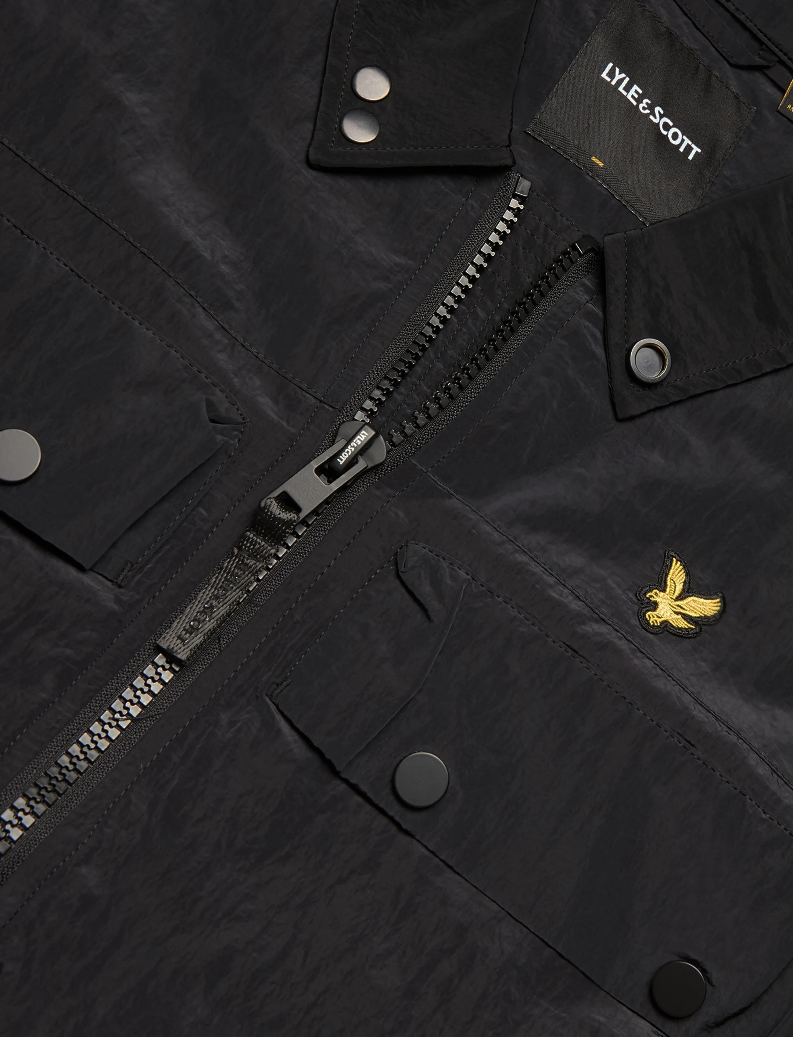 Lyle & Scott - 4 Pockets Blouson Jacket - kurtki wiosenne - black ice - 5