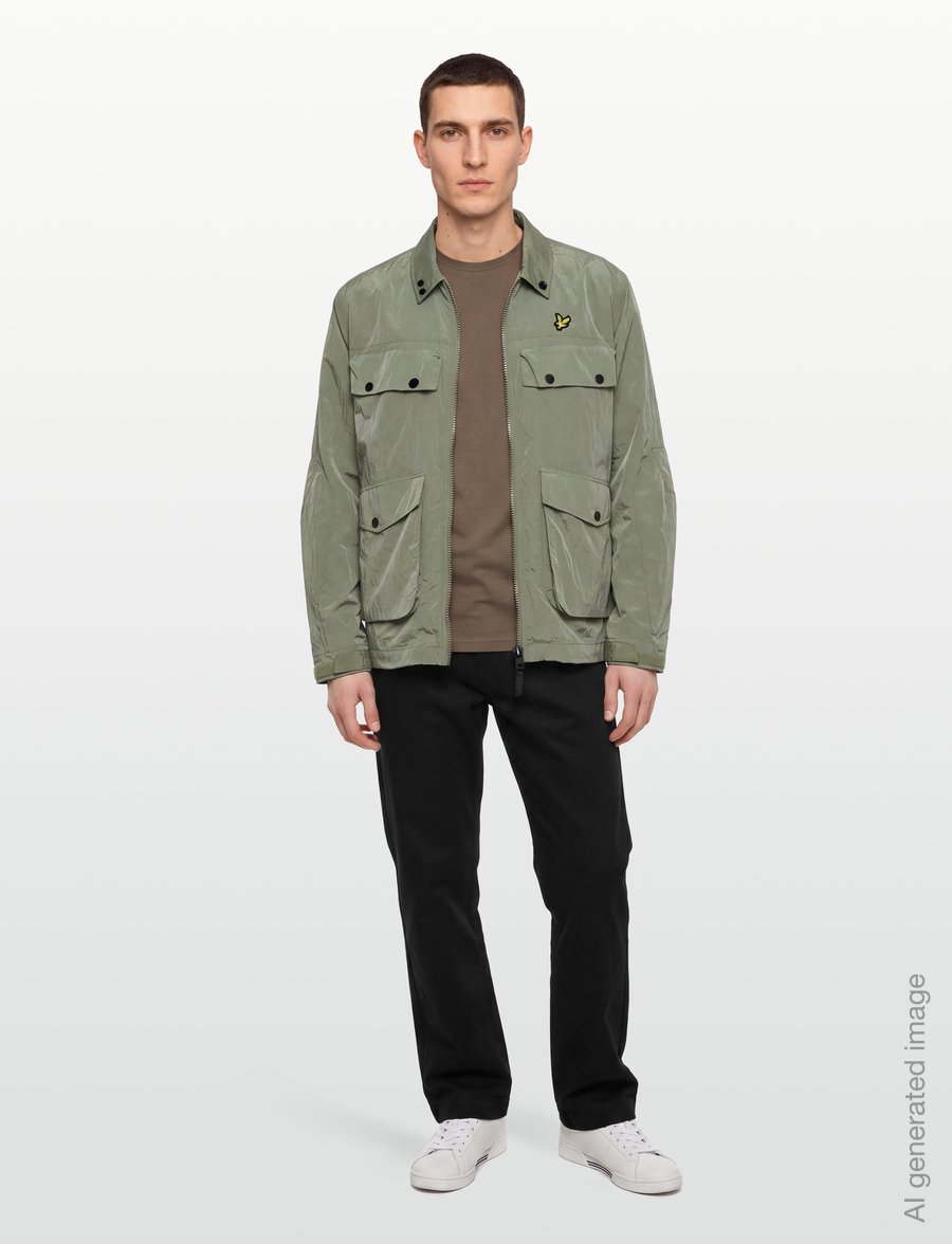 Lyle & Scott - 4 Pockets Blouson Jacket - herbstjacken - smoke olive - 0