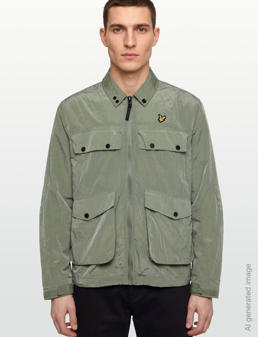 Lyle & Scott - 4 Pockets Blouson Jacket - herbstjacken - smoke olive - 3