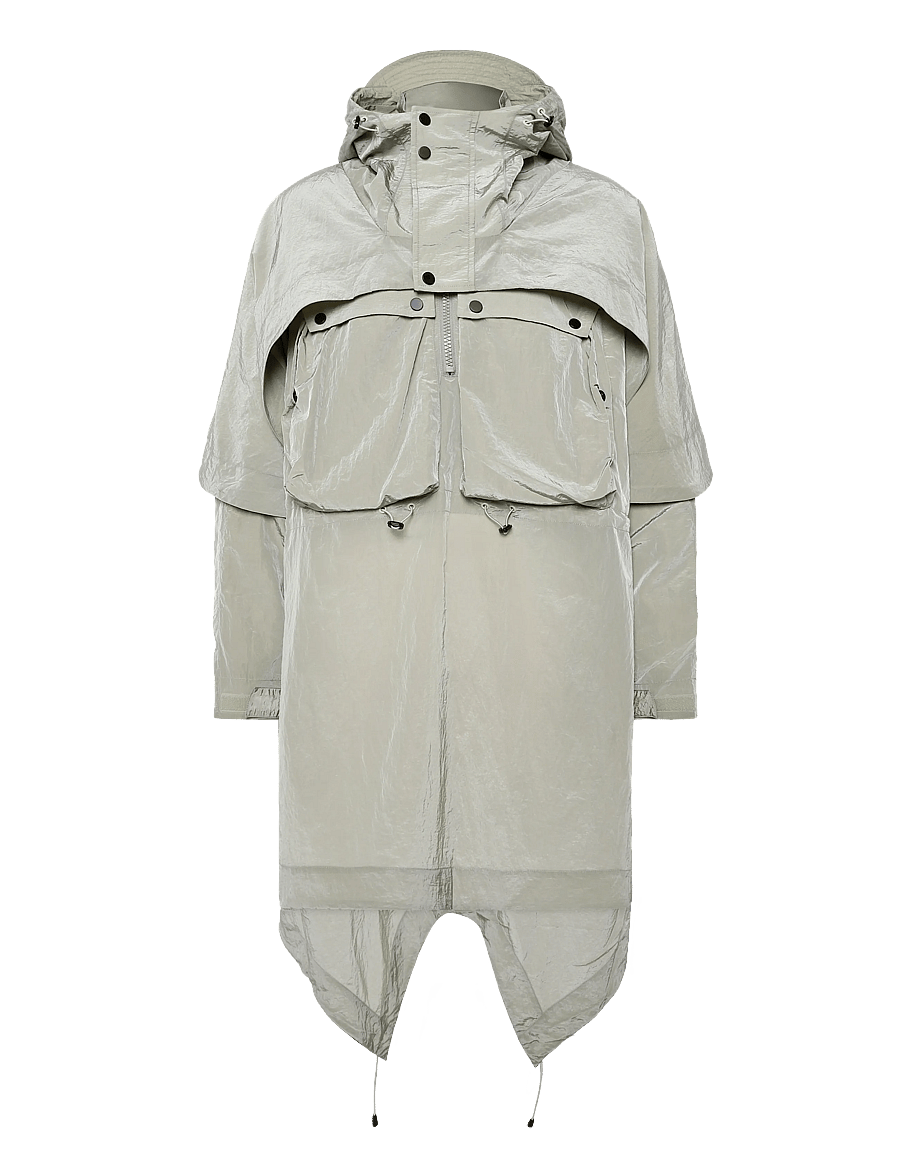 Lyle & Scott - Pullover Smock Jacket - anoraks - smoke olive - 1