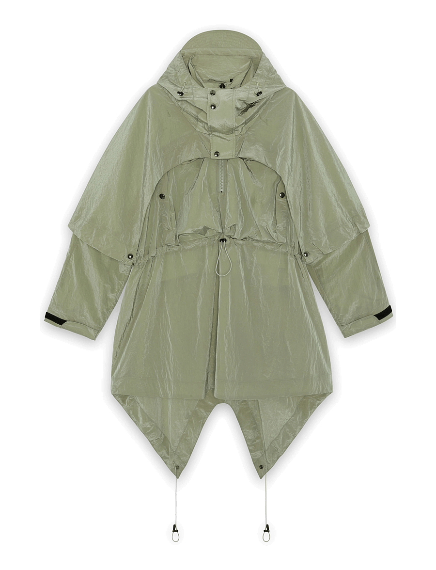 Lyle & Scott - Pullover Smock Jacket - smoke olive - 0