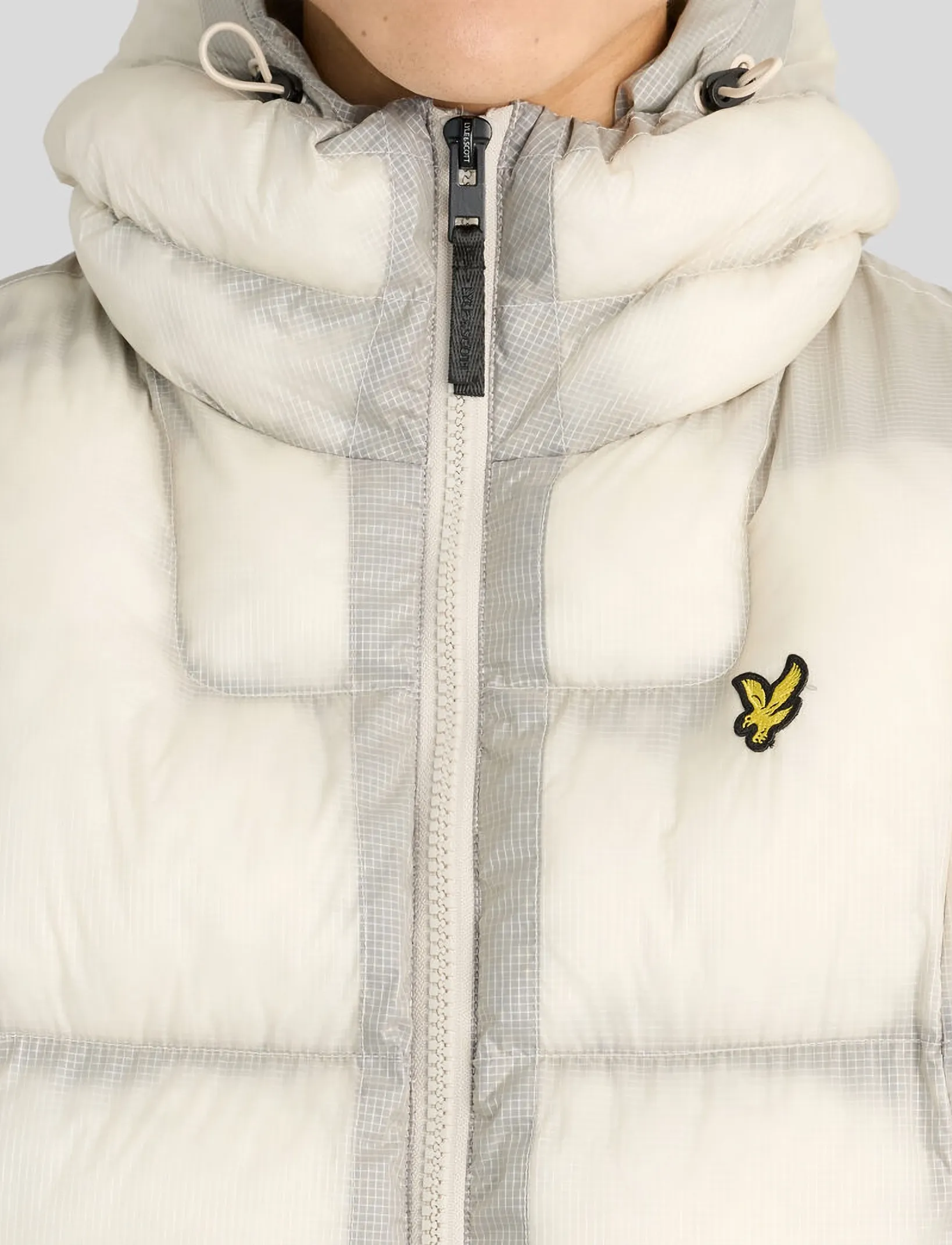 Lyle & Scott - Translucent Puffer Jacket - putty - 4