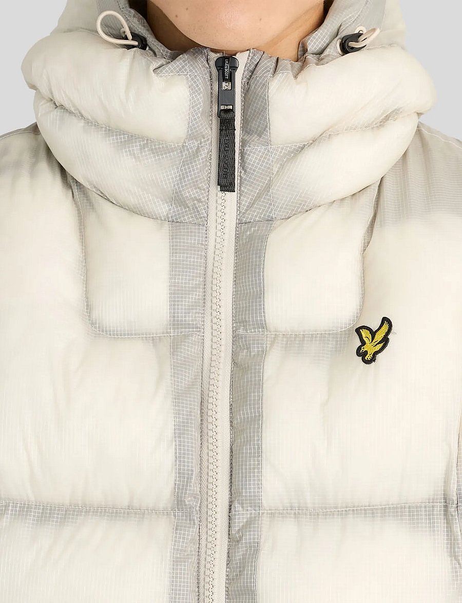 Lyle & Scott - Translucent Puffer Jacket - putty - 4