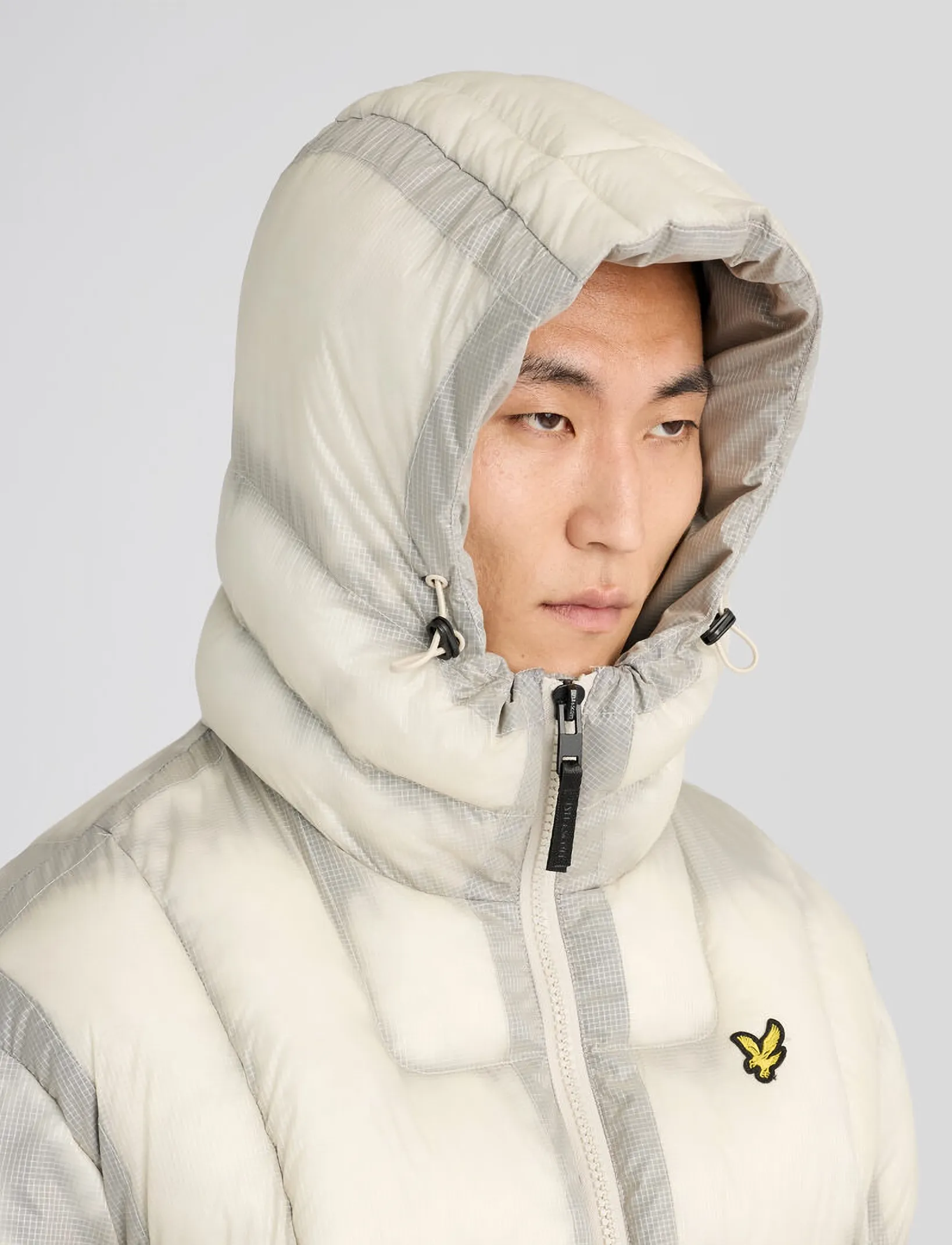 Lyle & Scott - Translucent Puffer Jacket - putty - 5