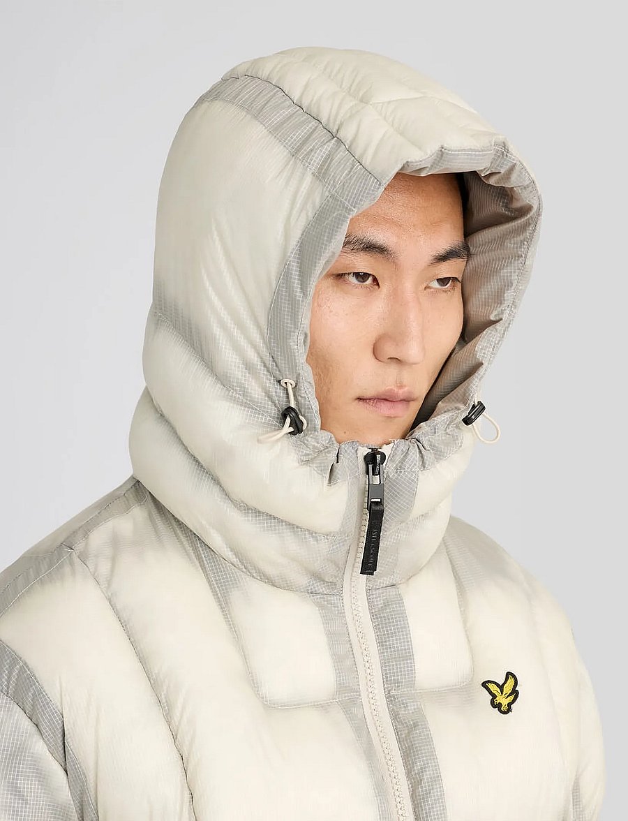 Lyle & Scott - Translucent Puffer Jacket - putty - 5