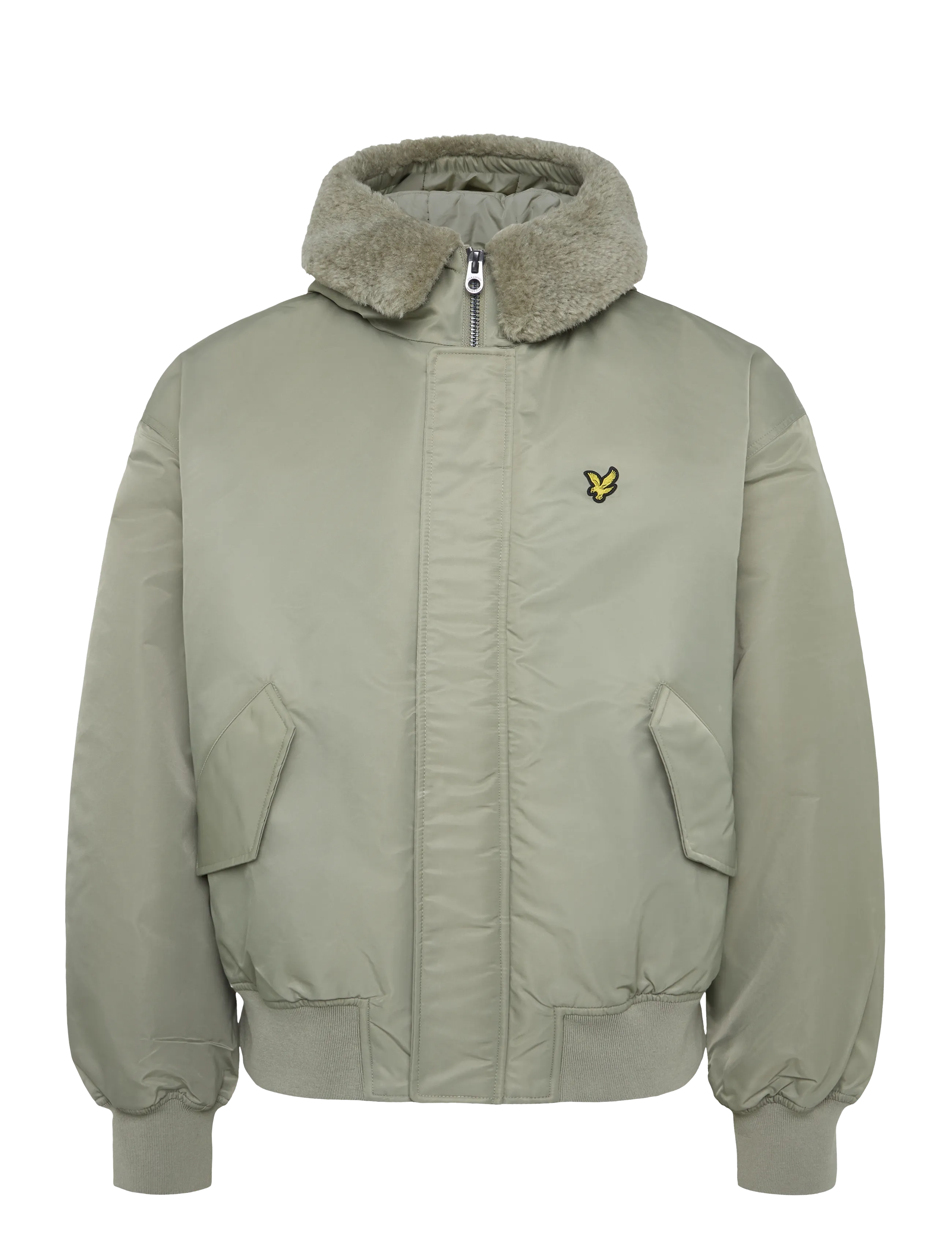 Lyle & Scott - Hooded Flight Jacket - herbstjacken - khaki smoke - 1