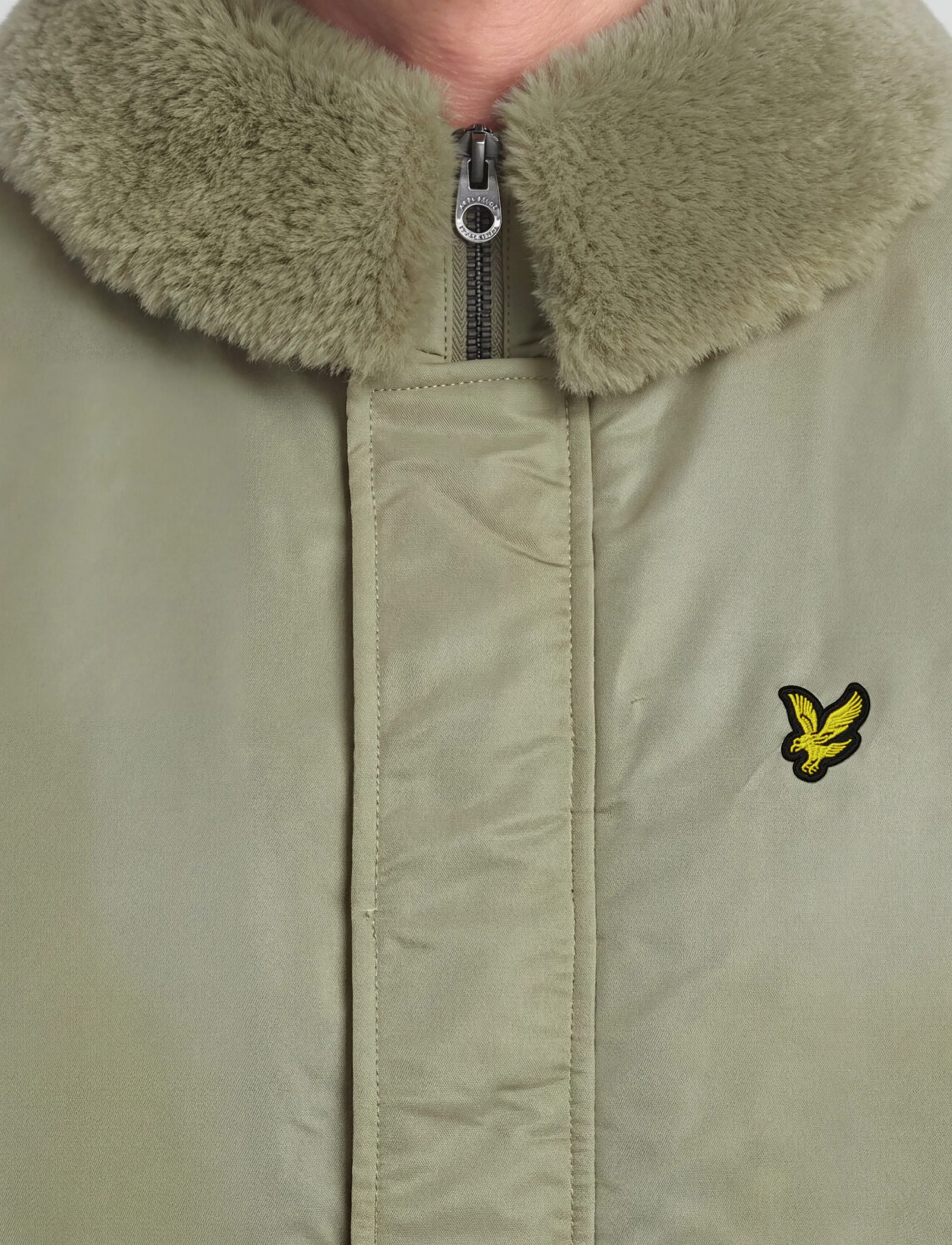 Lyle & Scott - Hooded Flight Jacket - herbstjacken - khaki smoke - 4