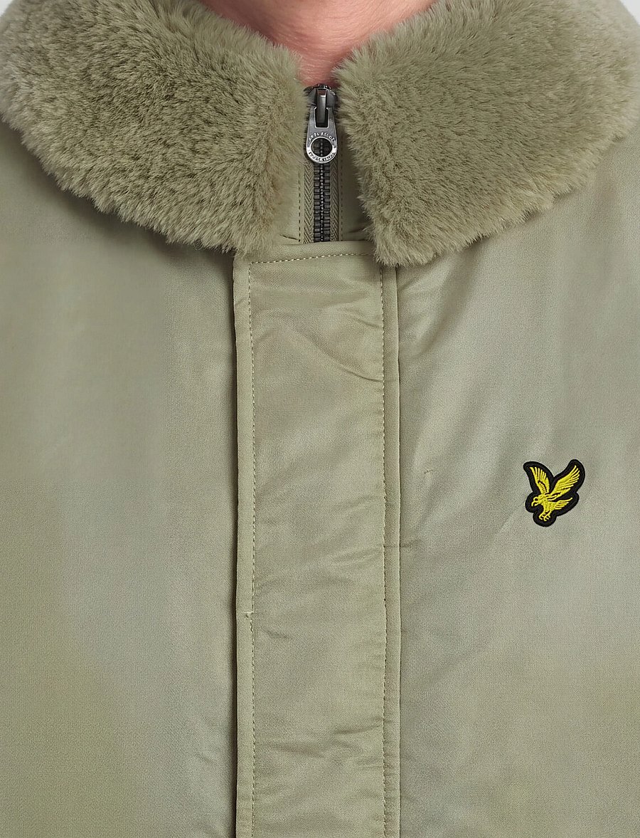 Lyle & Scott - Hooded Flight Jacket - herbstjacken - khaki smoke - 4