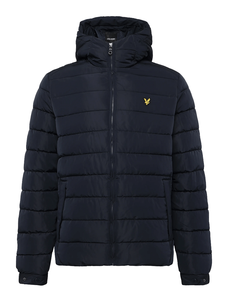 Lyle & Scott - Hooded Quilted Jacket - kevadjoped - dark navy - 0