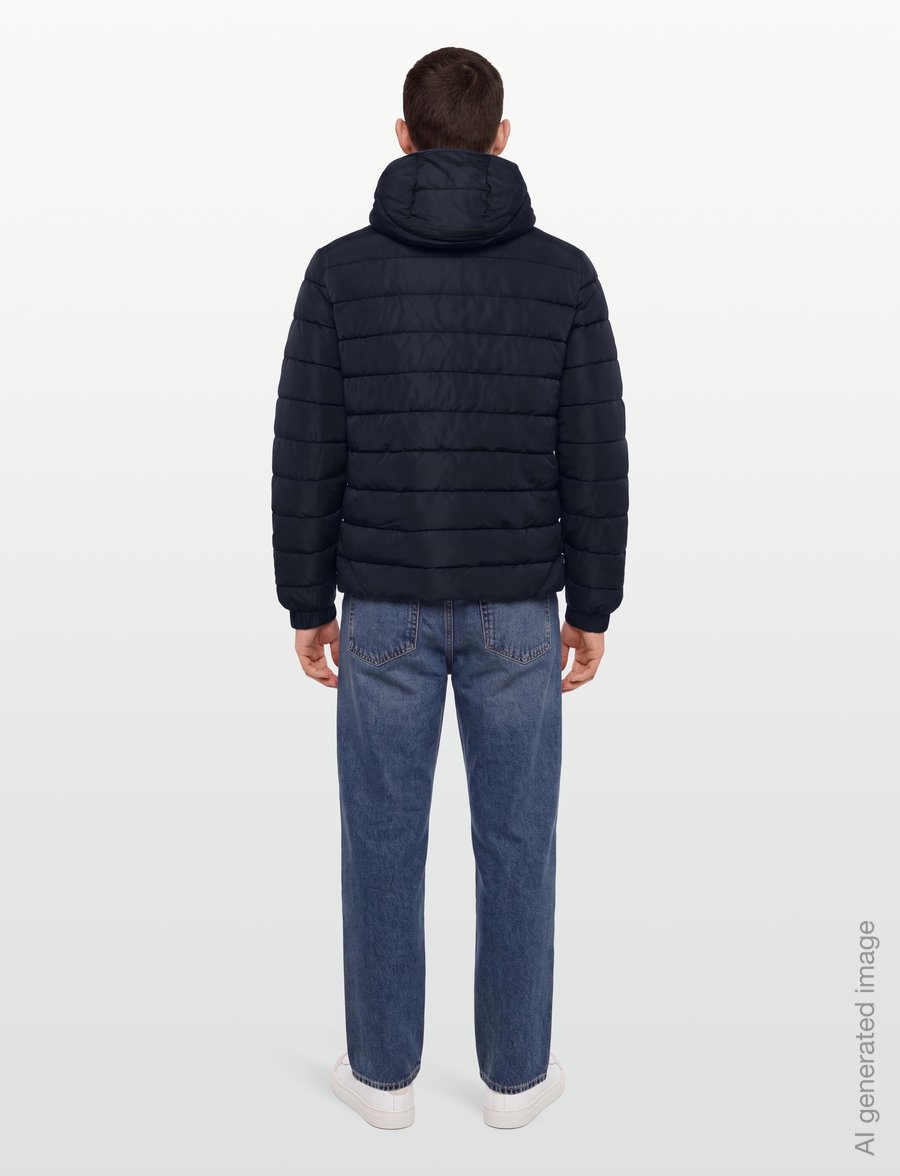 Lyle & Scott - Hooded Quilted Jacket - frühlingsjacken - dark navy - 4