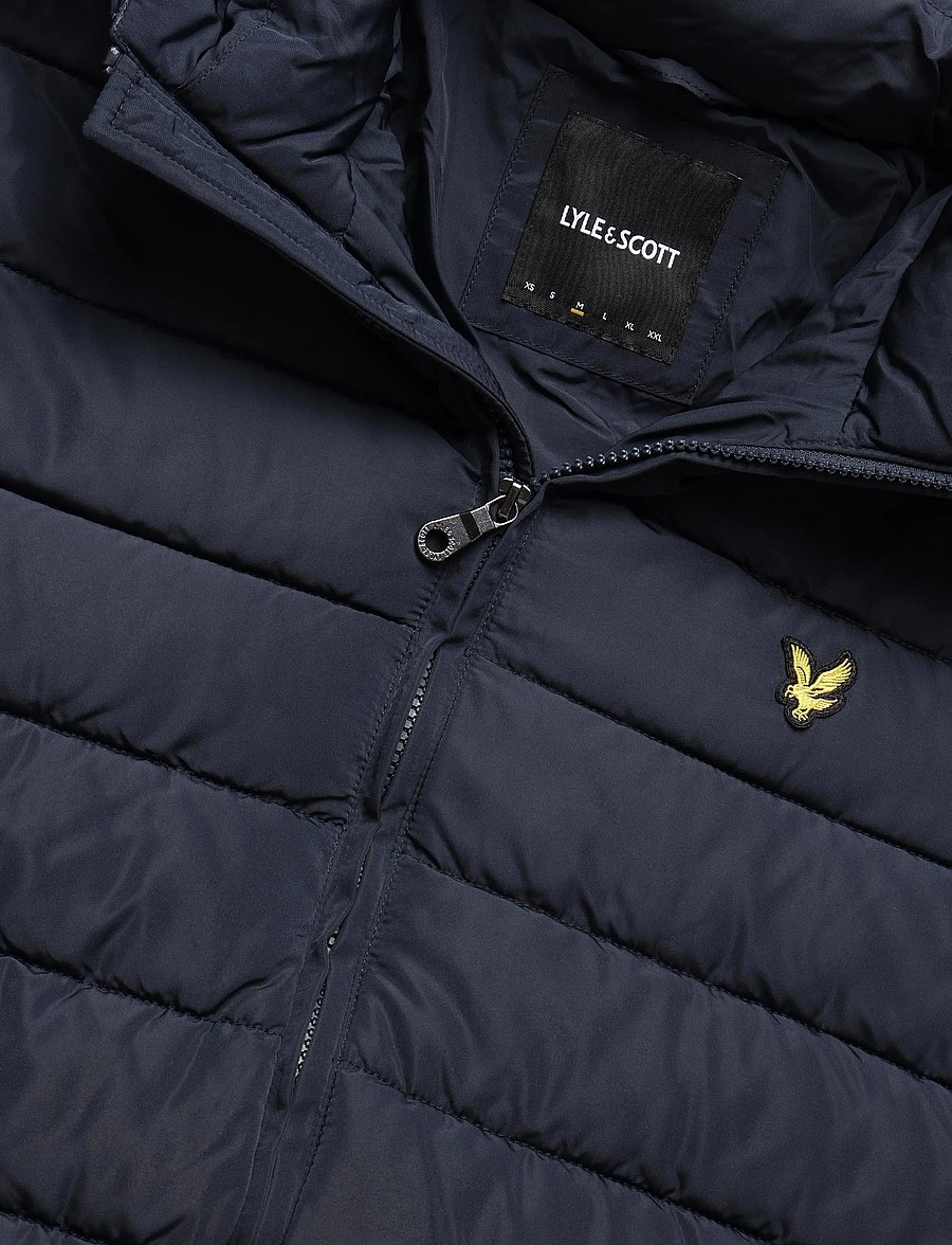 Lyle & Scott - Hooded Quilted Jacket - kevadjoped - dark navy - 2