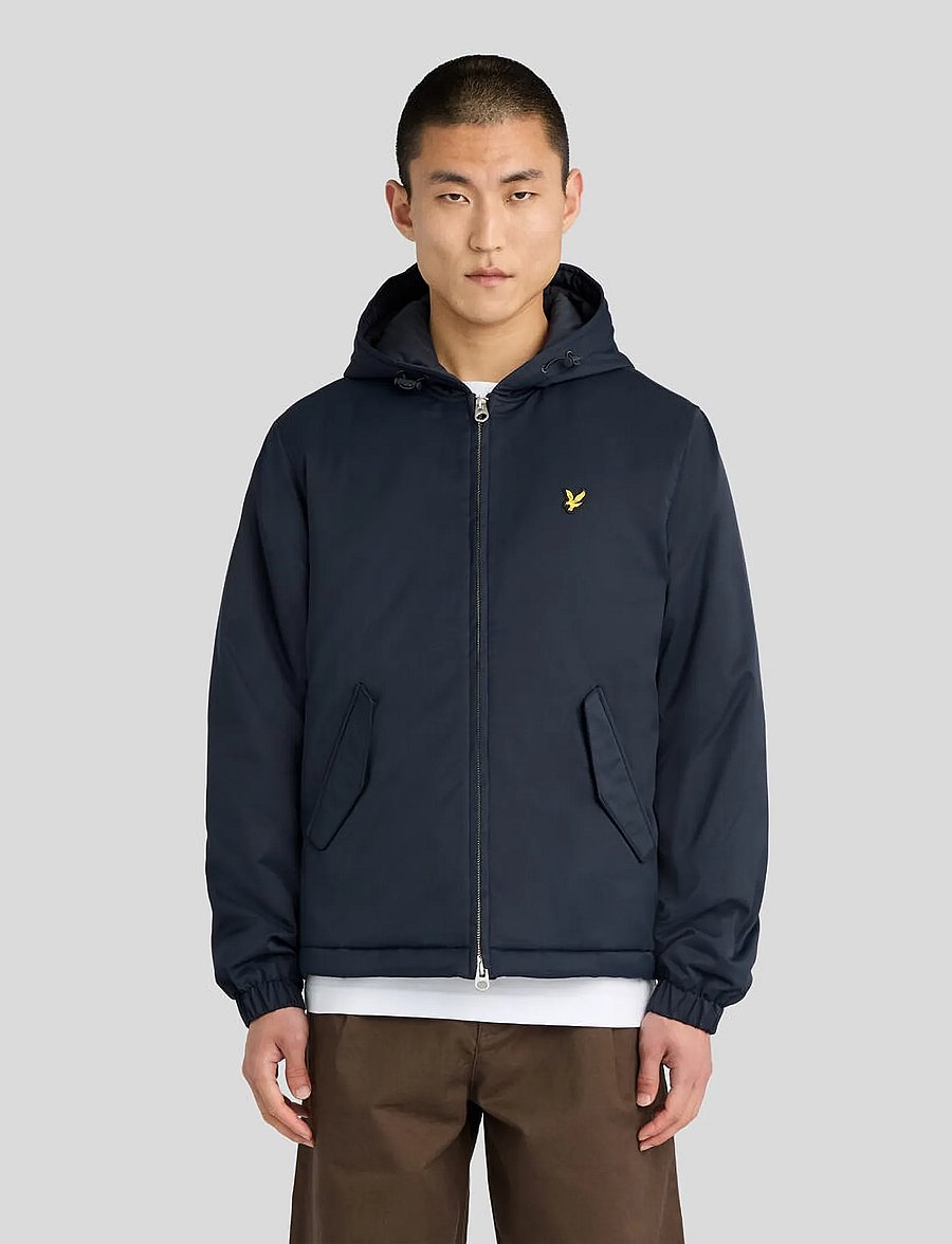 Lyle & Scott - Padded Hooded Zip Through Jacket - dunjackor - dark navy - 0
