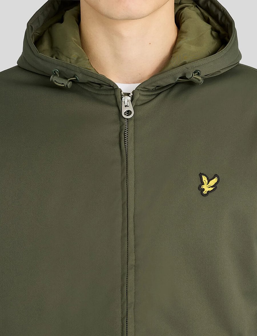 Lyle & Scott - Padded Hooded Zip Through Jacket - talvejoped - deep depths - 5