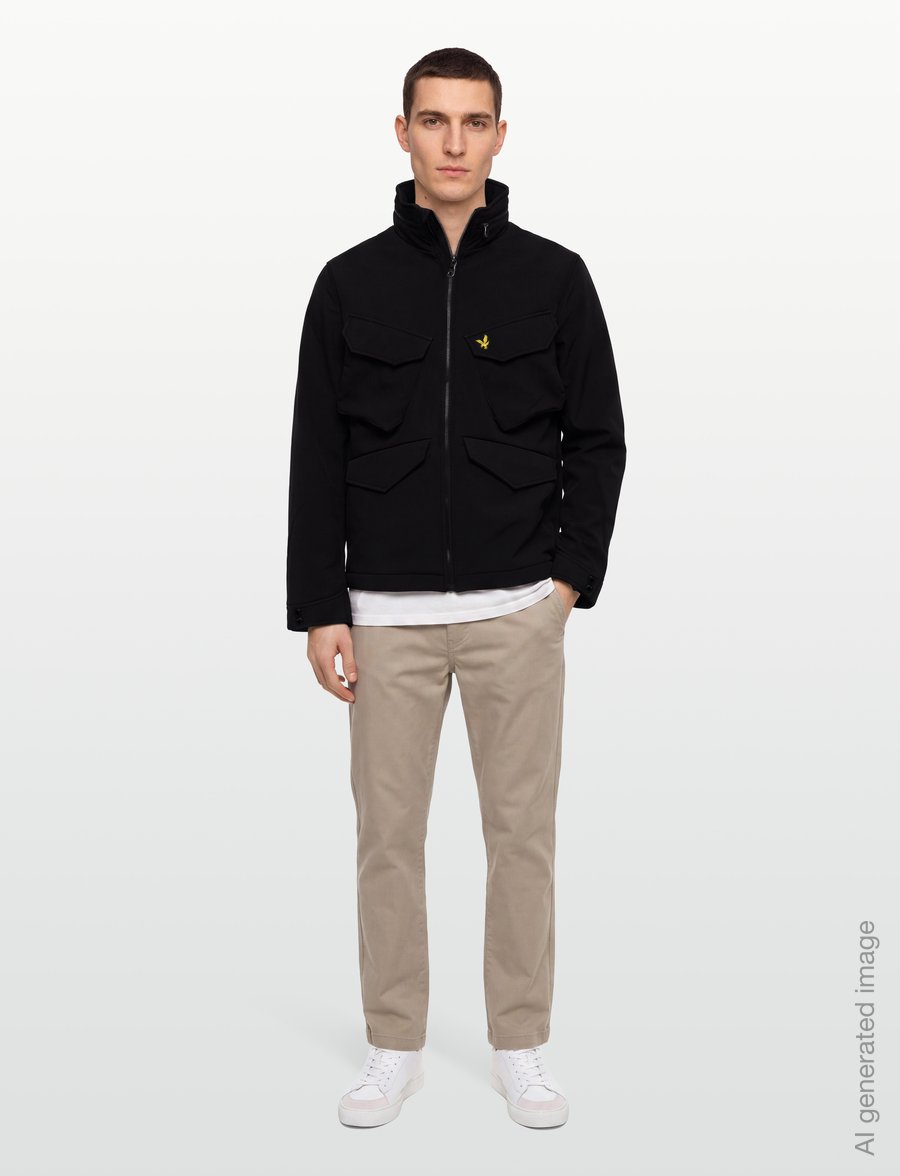 Lyle & Scott - Softshell Field Jacket - herbstjacken - jet black - 0