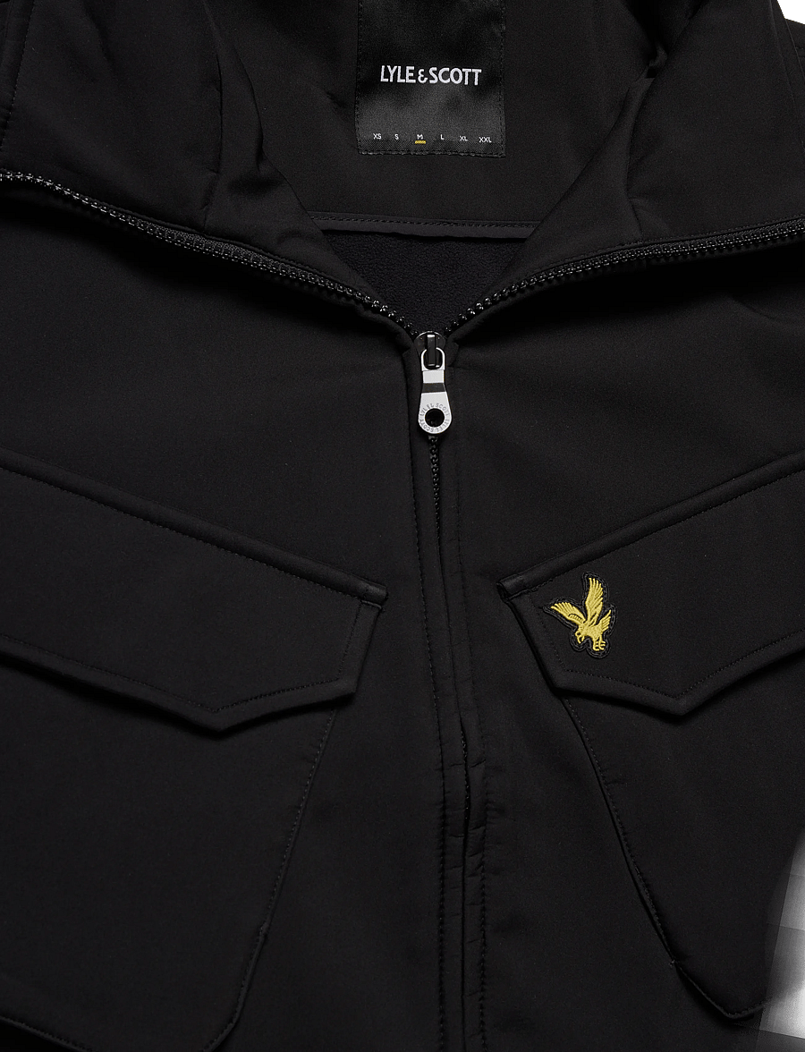 Lyle & Scott - Softshell Field Jacket - herbstjacken - jet black - 5