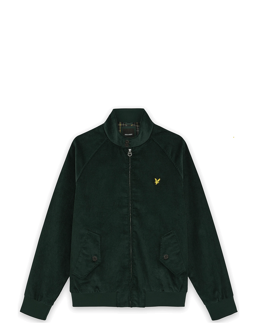 Lyle & Scott - Corduroy Harrington Jacket - darkest green - 0