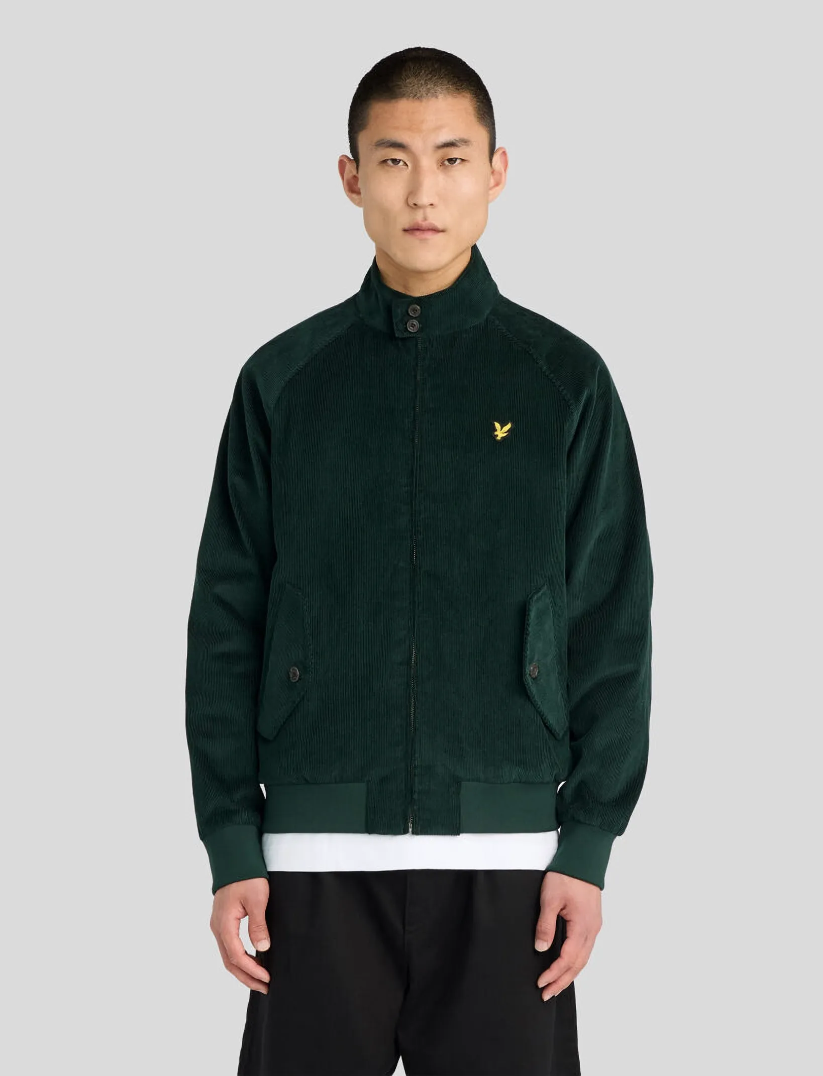 Lyle & Scott Corduroy Harrington Jacket - Jacken - DARKEST GREEN / green
