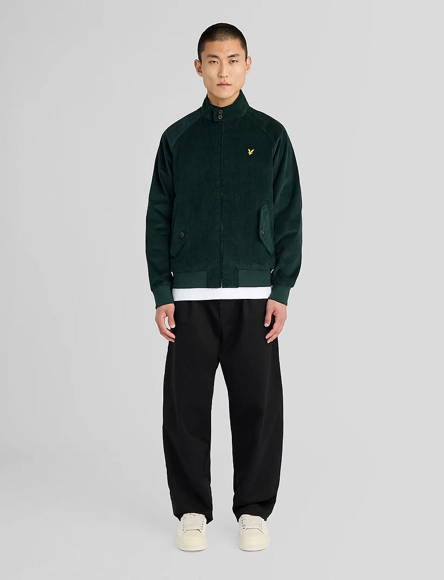 Lyle & Scott - Corduroy Harrington Jacket - rudens jakas - darkest green - 4
