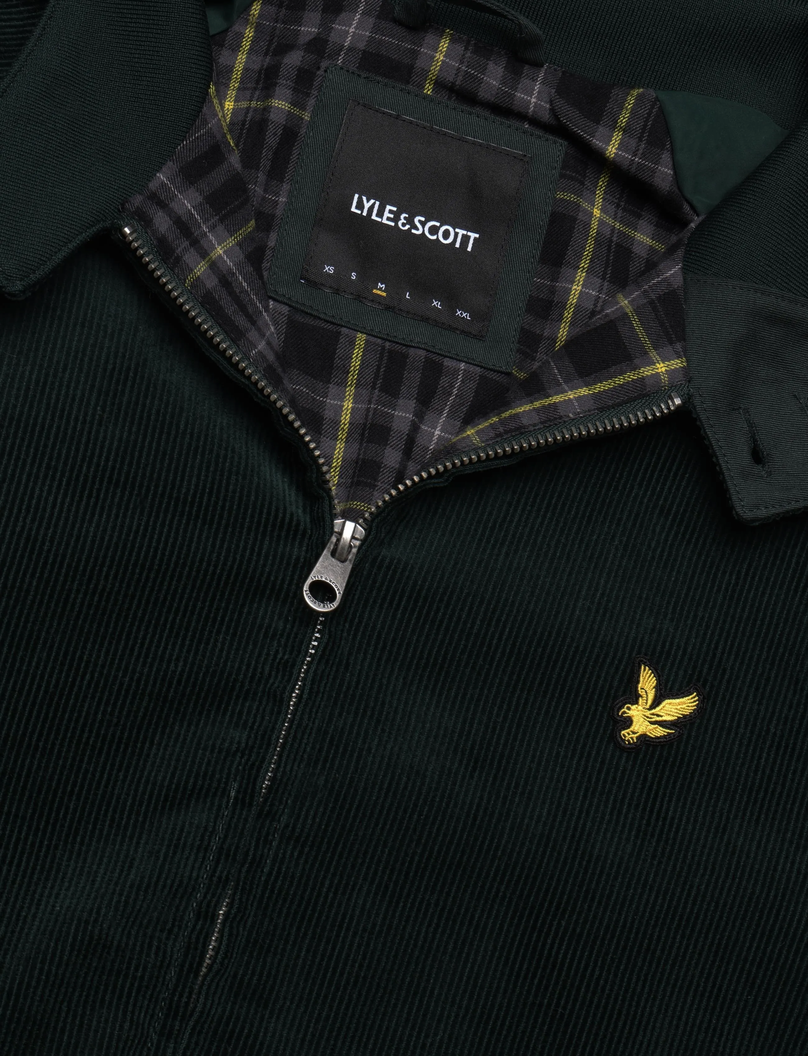 Lyle & Scott - Corduroy Harrington Jacket - frühlingsjacken - darkest green - 2