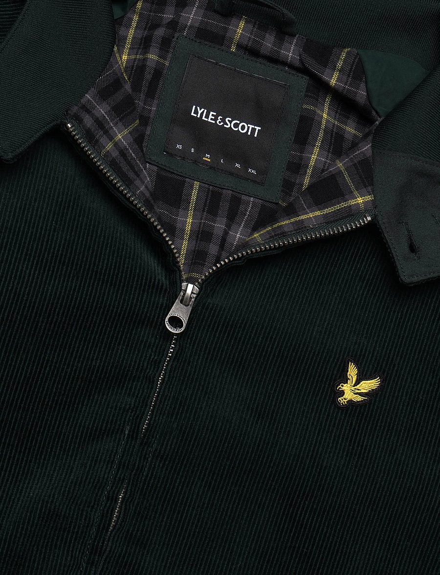 Lyle & Scott - Corduroy Harrington Jacket - frühlingsjacken - darkest green - 2