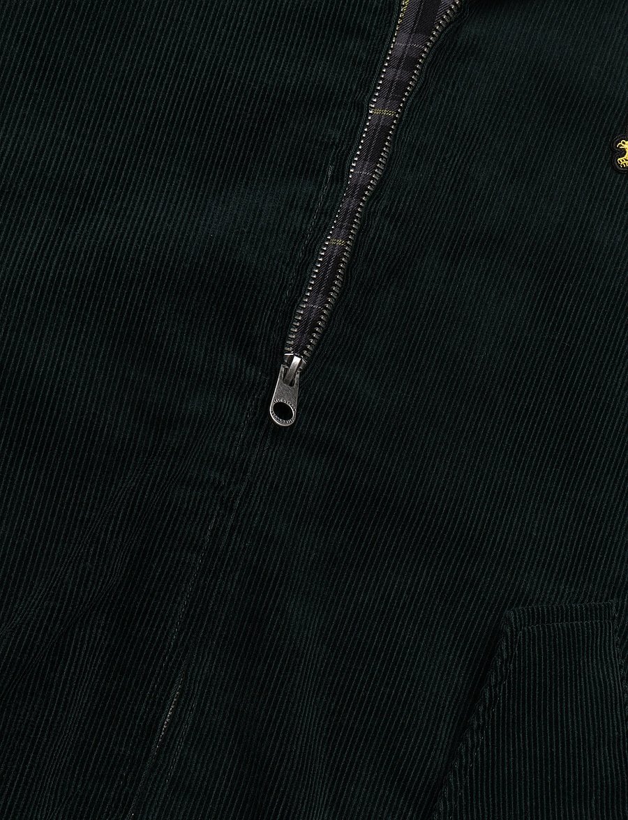 Lyle & Scott - Corduroy Harrington Jacket - frühlingsjacken - darkest green - 3
