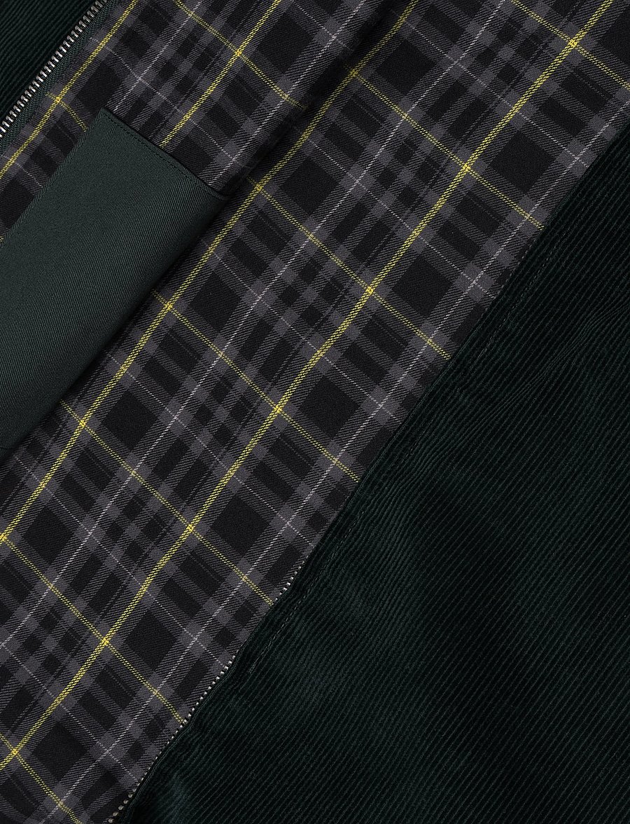 Lyle & Scott - Corduroy Harrington Jacket - frühlingsjacken - darkest green - 4