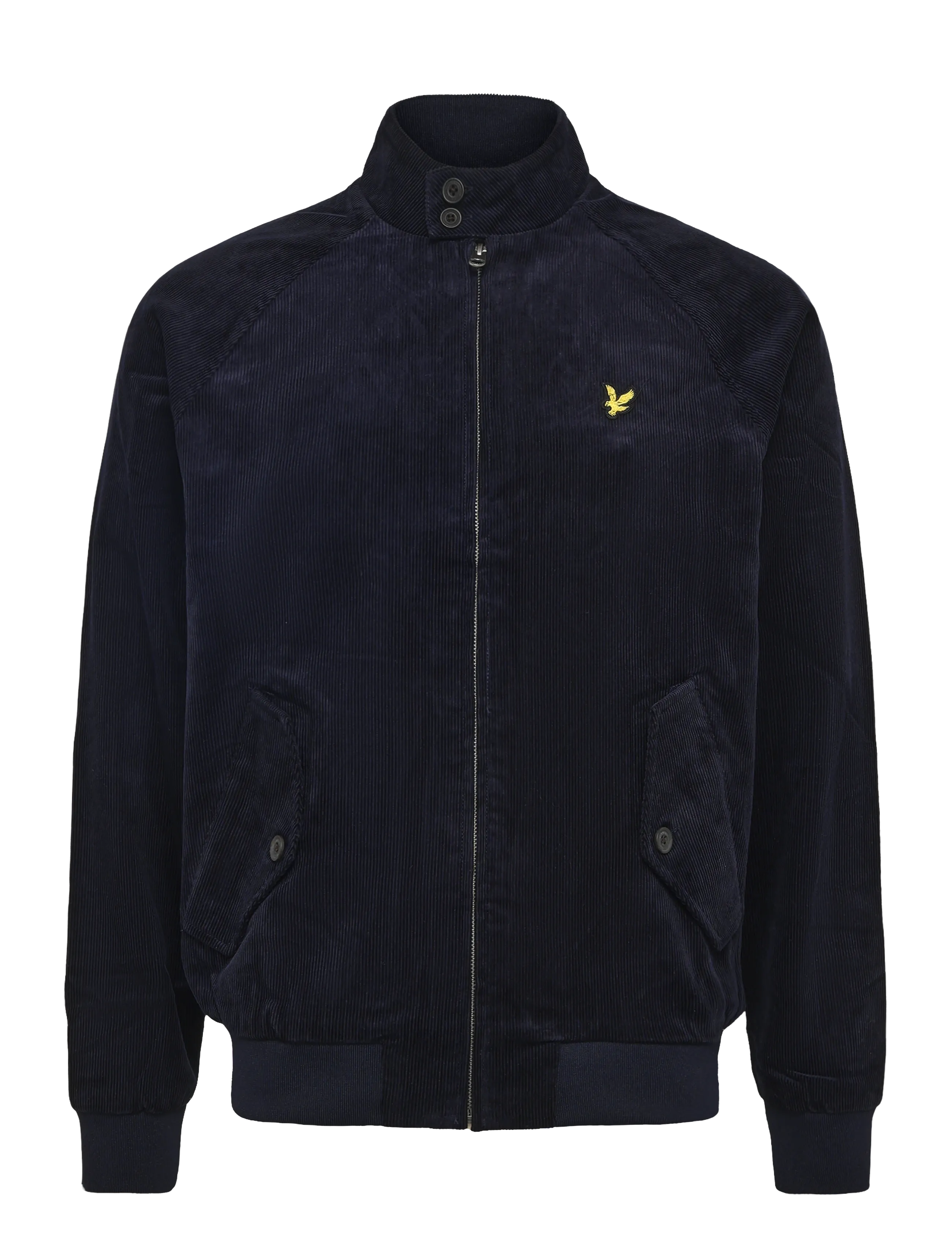 Lyle & Scott Corduroy Harrington Jacket, S, Jackets, Marineblau - Bomber Männerswear