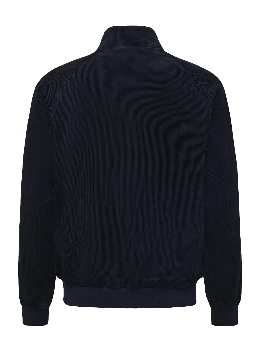 Lyle & Scott - Corduroy Harrington Jacket - forårsjakker - dark navy - 1