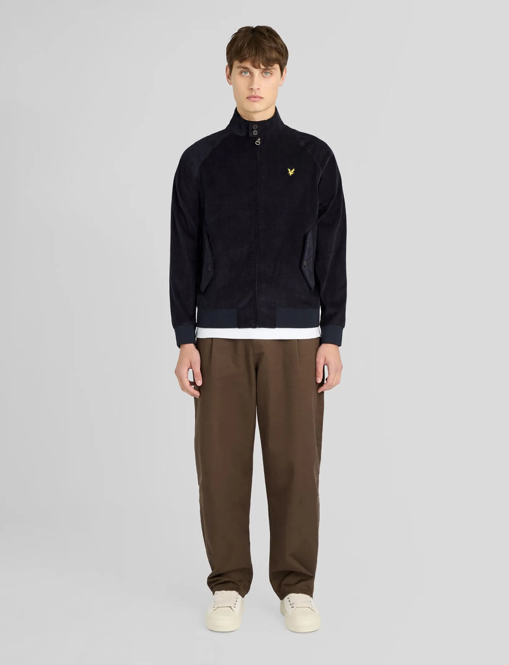 Lyle & Scott - Corduroy Harrington Jacket - fall jackets - dark navy - 4
