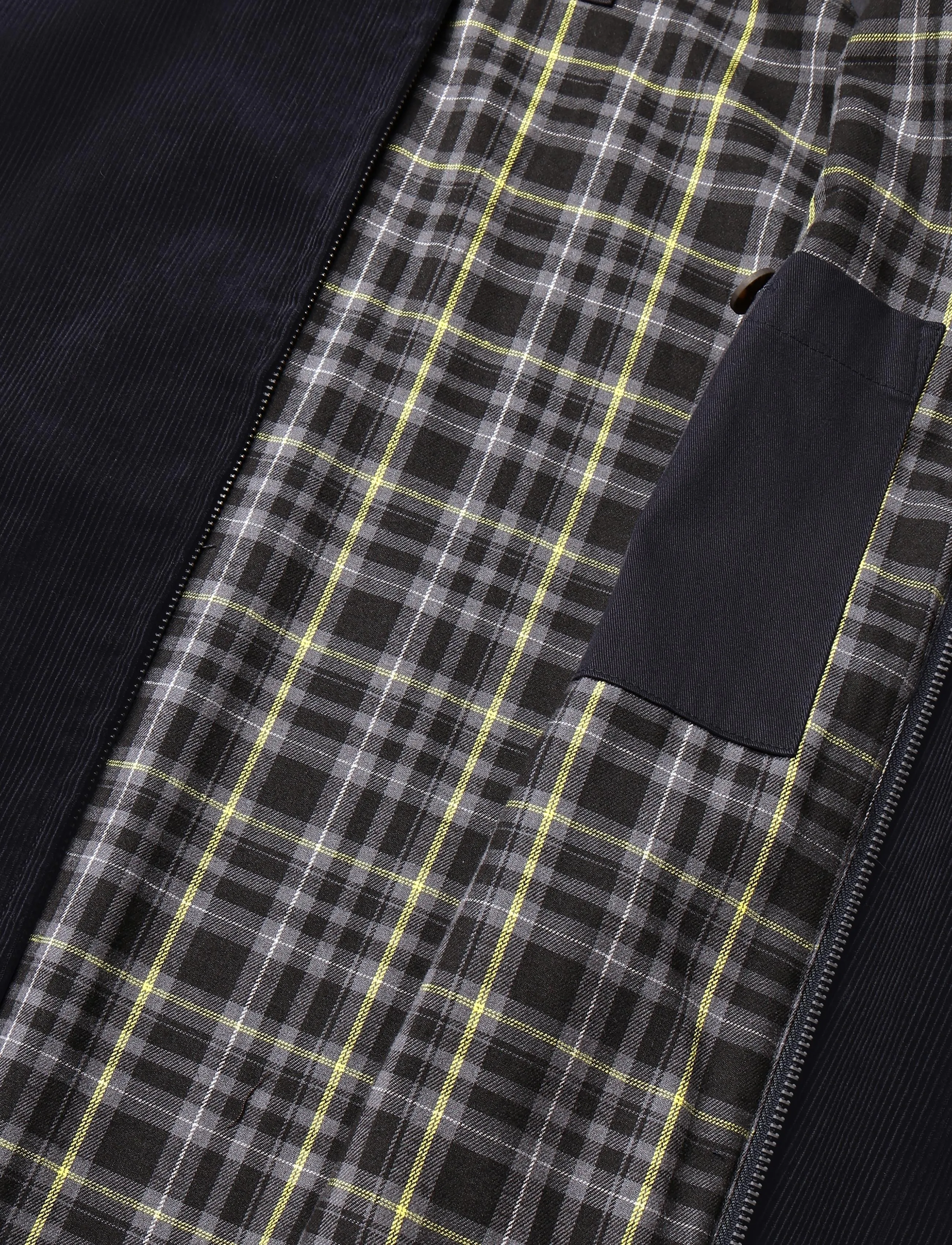 Lyle & Scott - Corduroy Harrington Jacket - forårsjakker - dark navy - 4